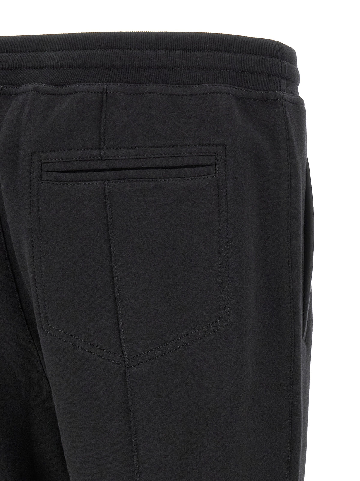 Brunello Cucinelli Black Cotton Joggers (Workout Men's Pants)