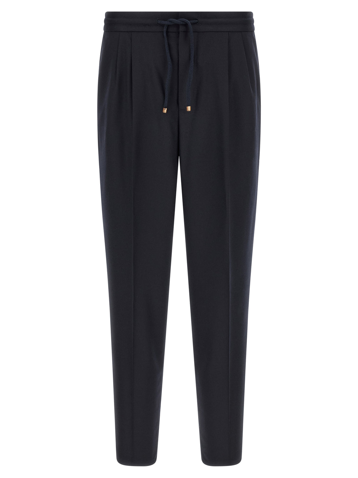 Brunello Cucinelli Blue Virgin Wool Casual Men's Pants