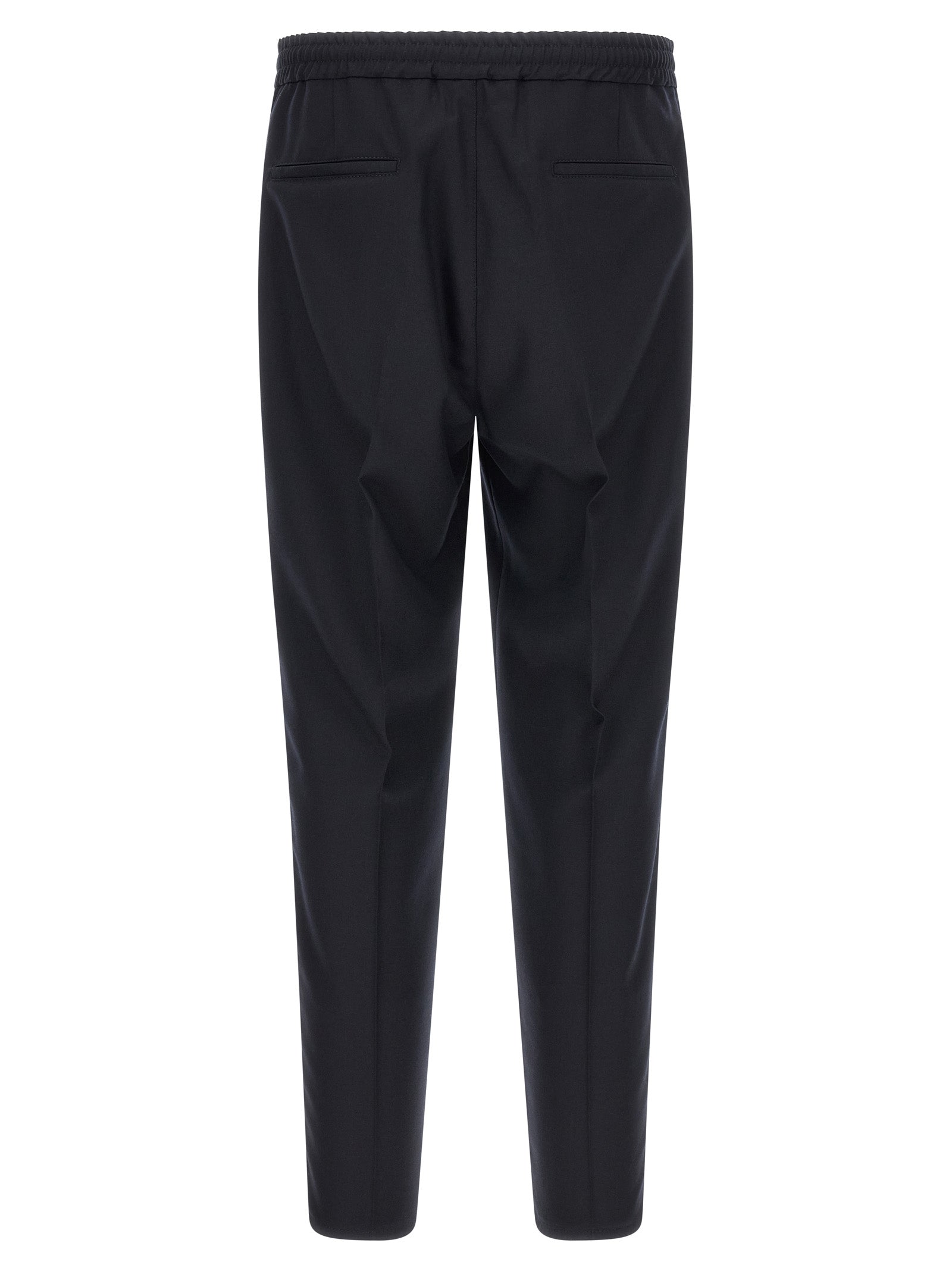 Brunello Cucinelli Blue Virgin Wool Casual Men's Pants