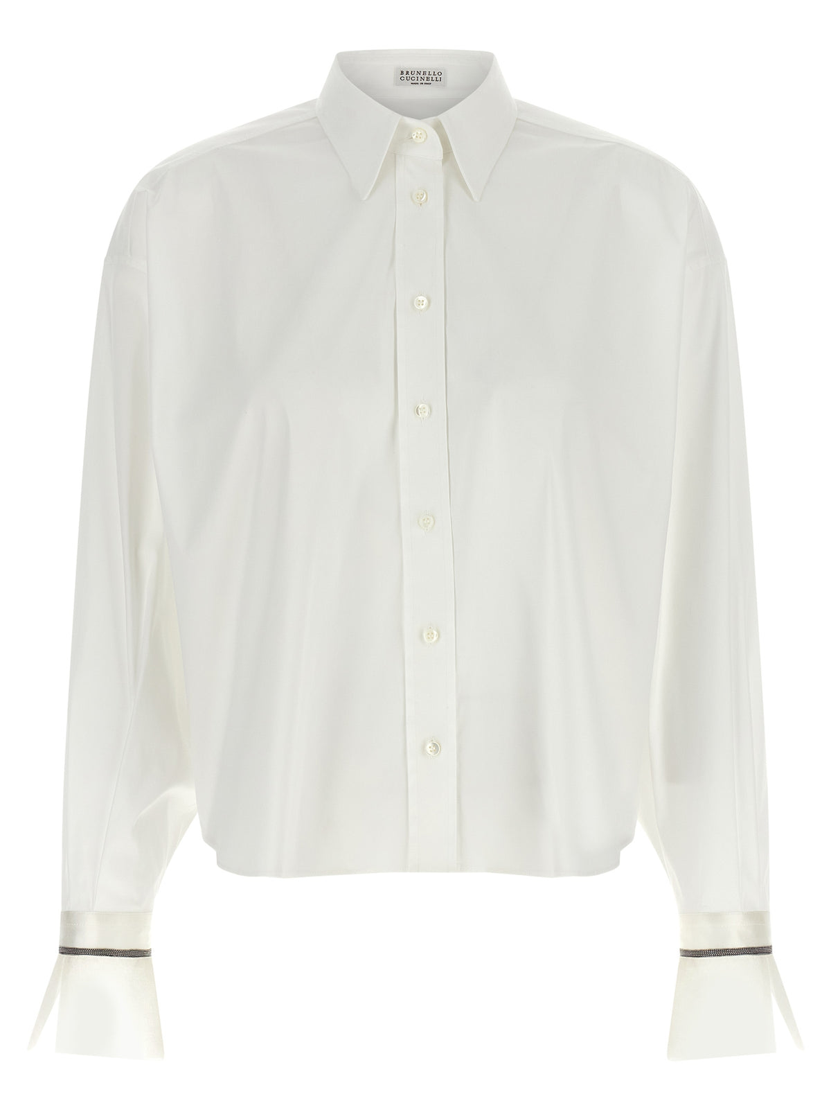 Brunello Cucinelli White Cotton Women's Blouse