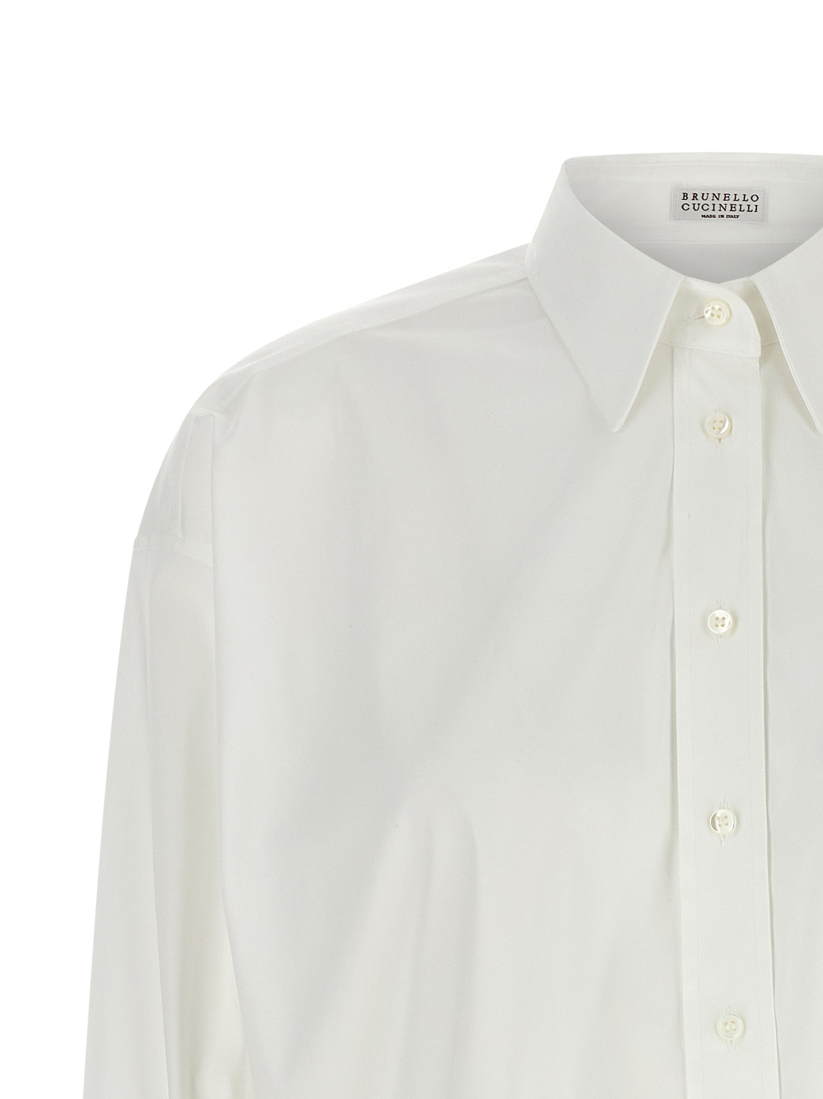Brunello Cucinelli White Cotton Women's Blouse