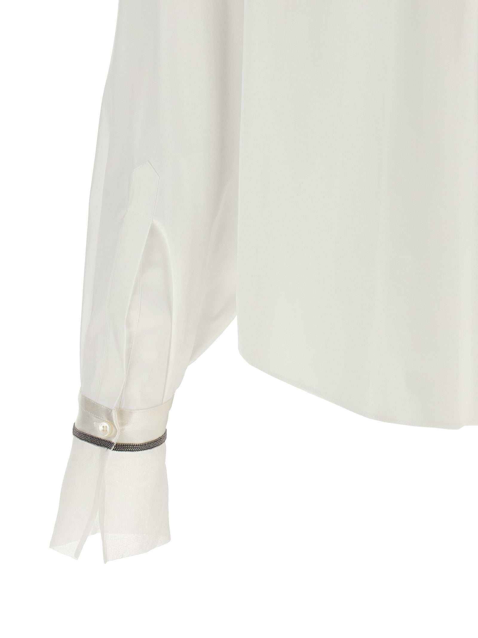 Brunello Cucinelli White Cotton Women's Blouse