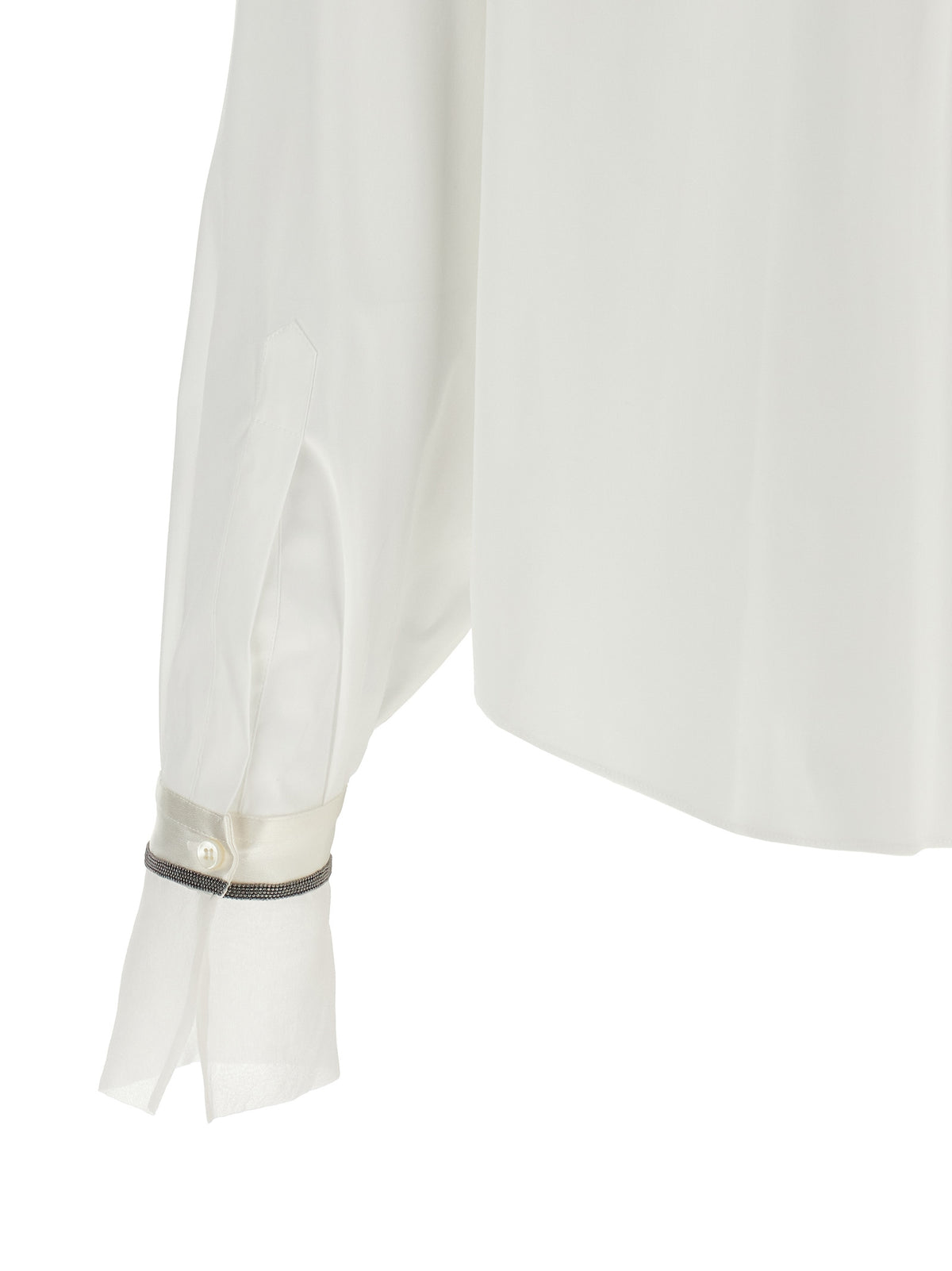 Brunello Cucinelli White Cotton Women's Blouse