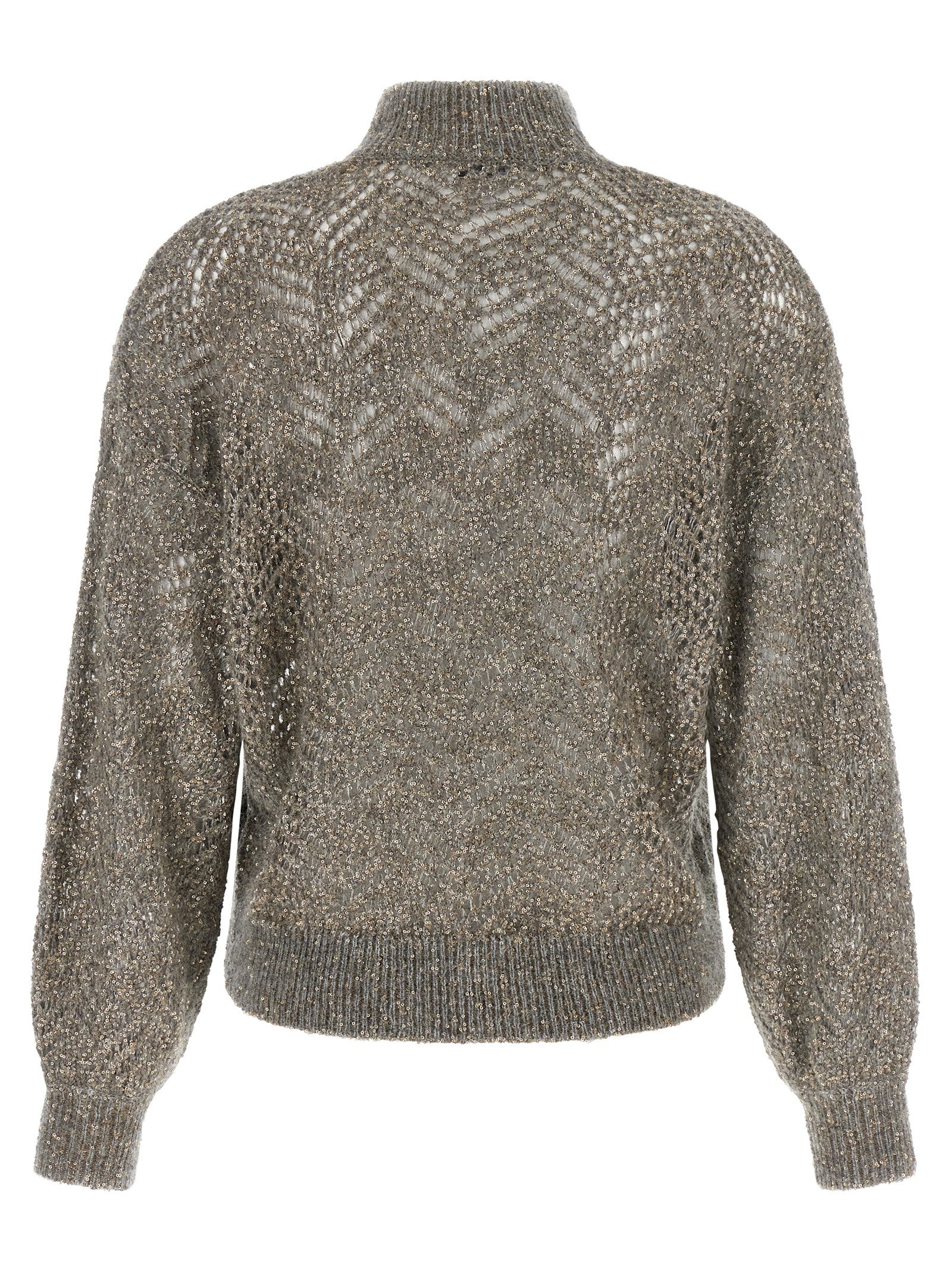 Brunello Cucinelli Gray Polyamide Women's Cardigan