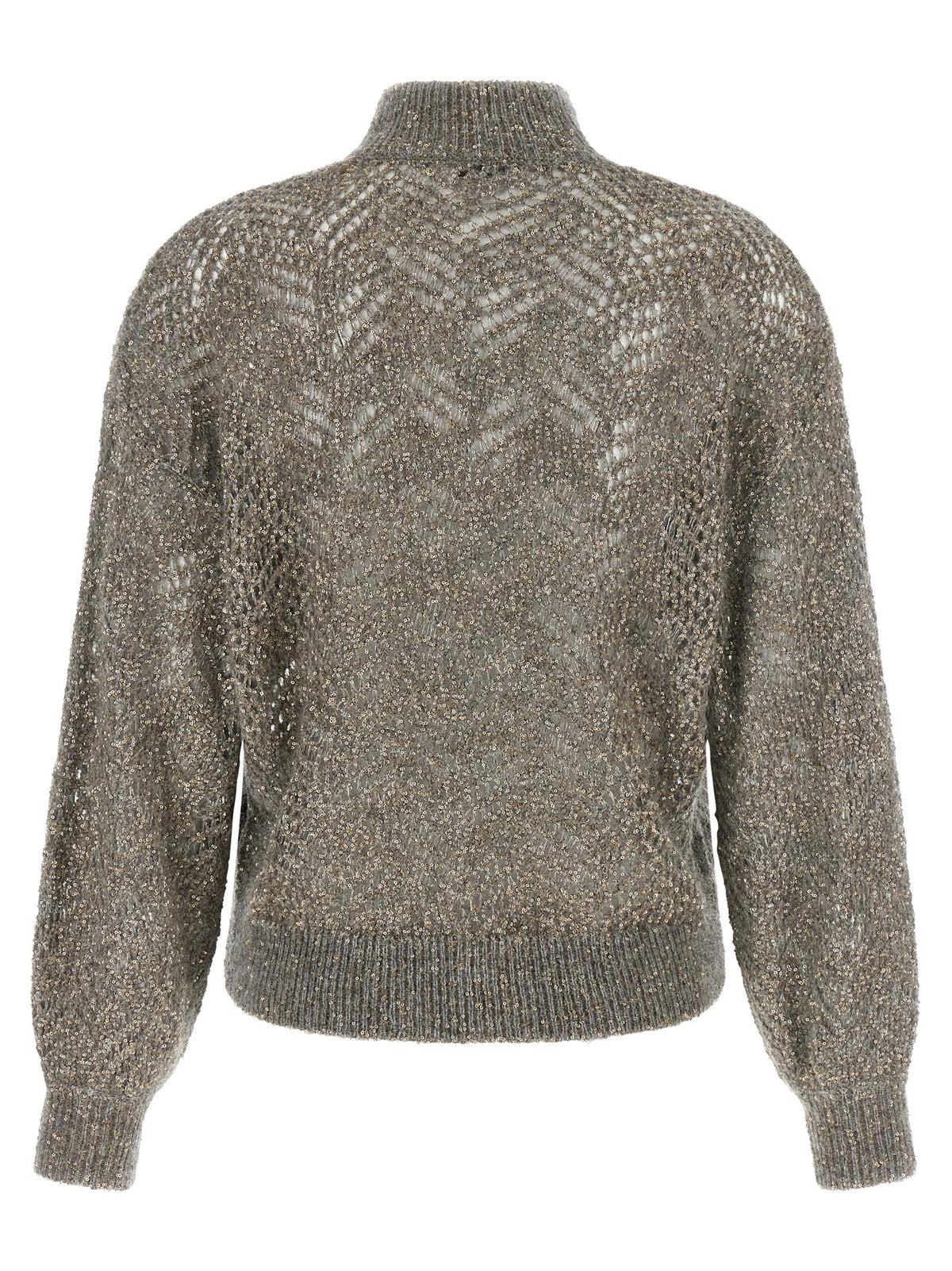 Brunello Cucinelli Gray Polyamide Women's Cardigan