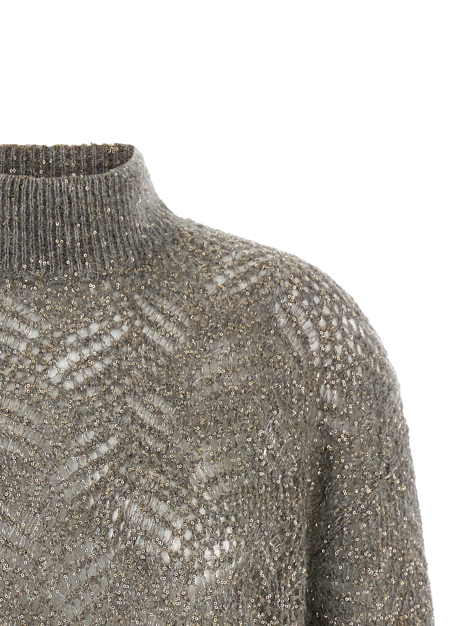 Brunello Cucinelli Gray Polyamide Women's Cardigan