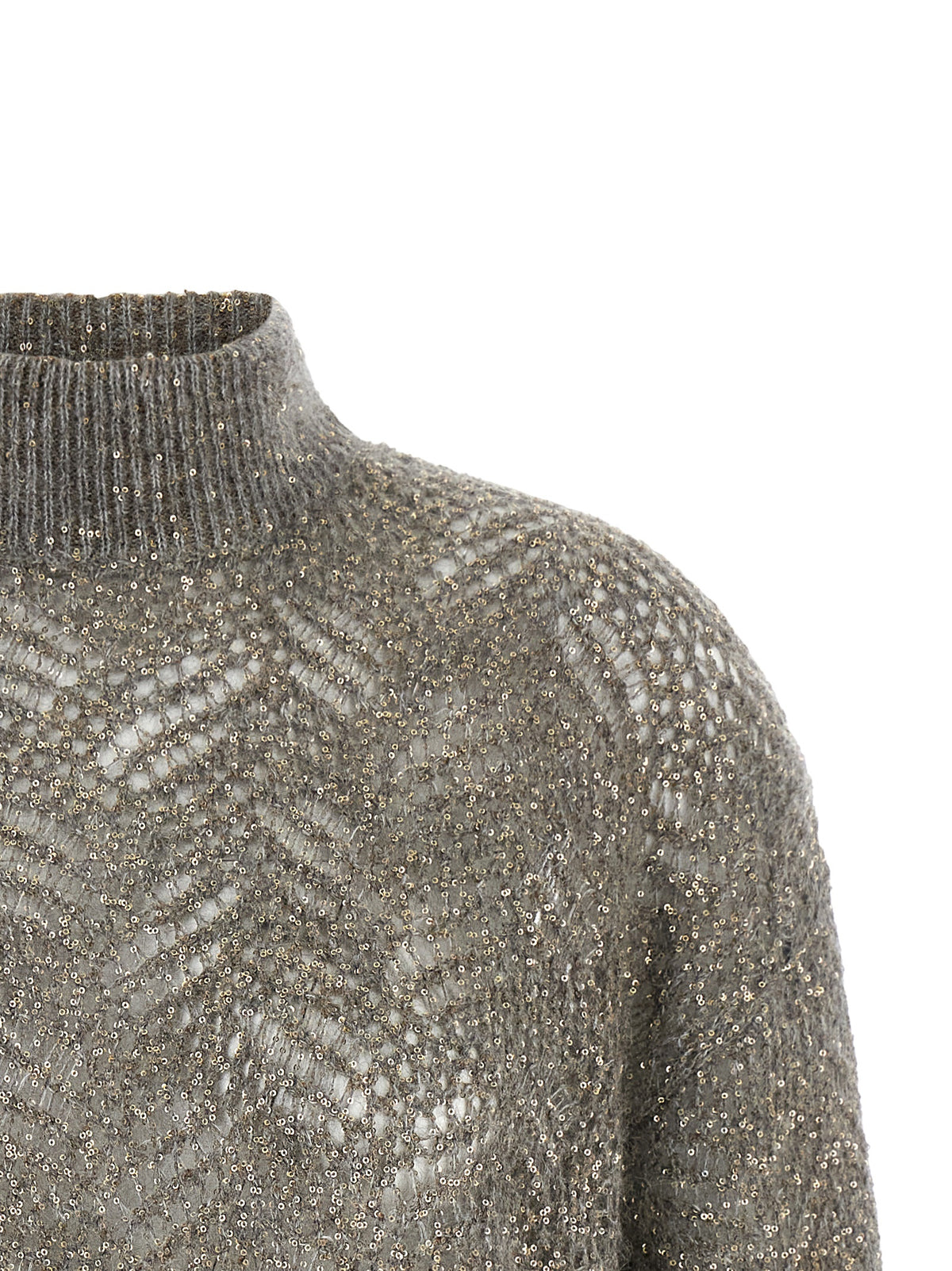 Brunello Cucinelli Gray Polyamide Women's Cardigan