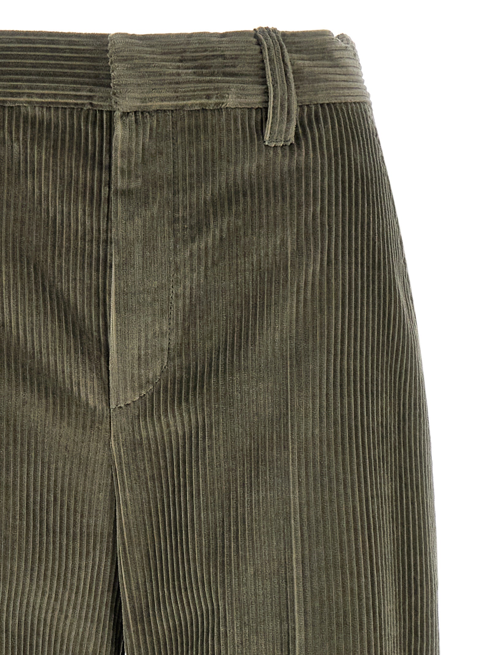 Brunello Cucinelli Bicolor Cotton Flared Women's Pants