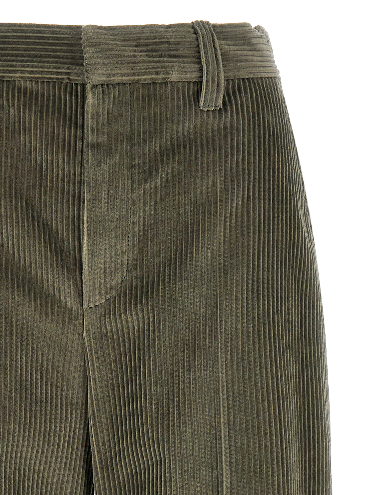 Brunello Cucinelli Bicolor Cotton Flared Women's Pants