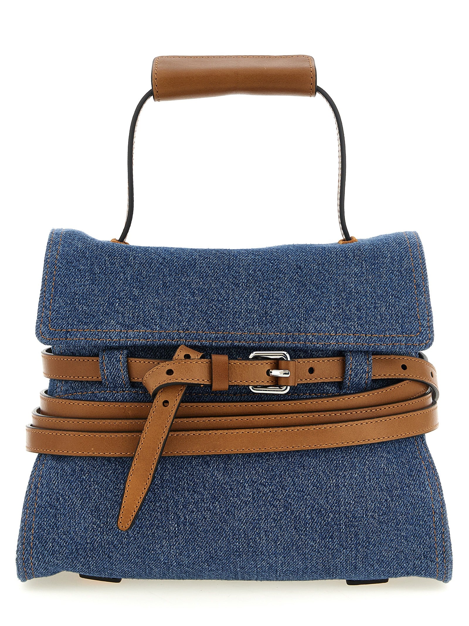 Moschino Blue Cotton Women's Handbag