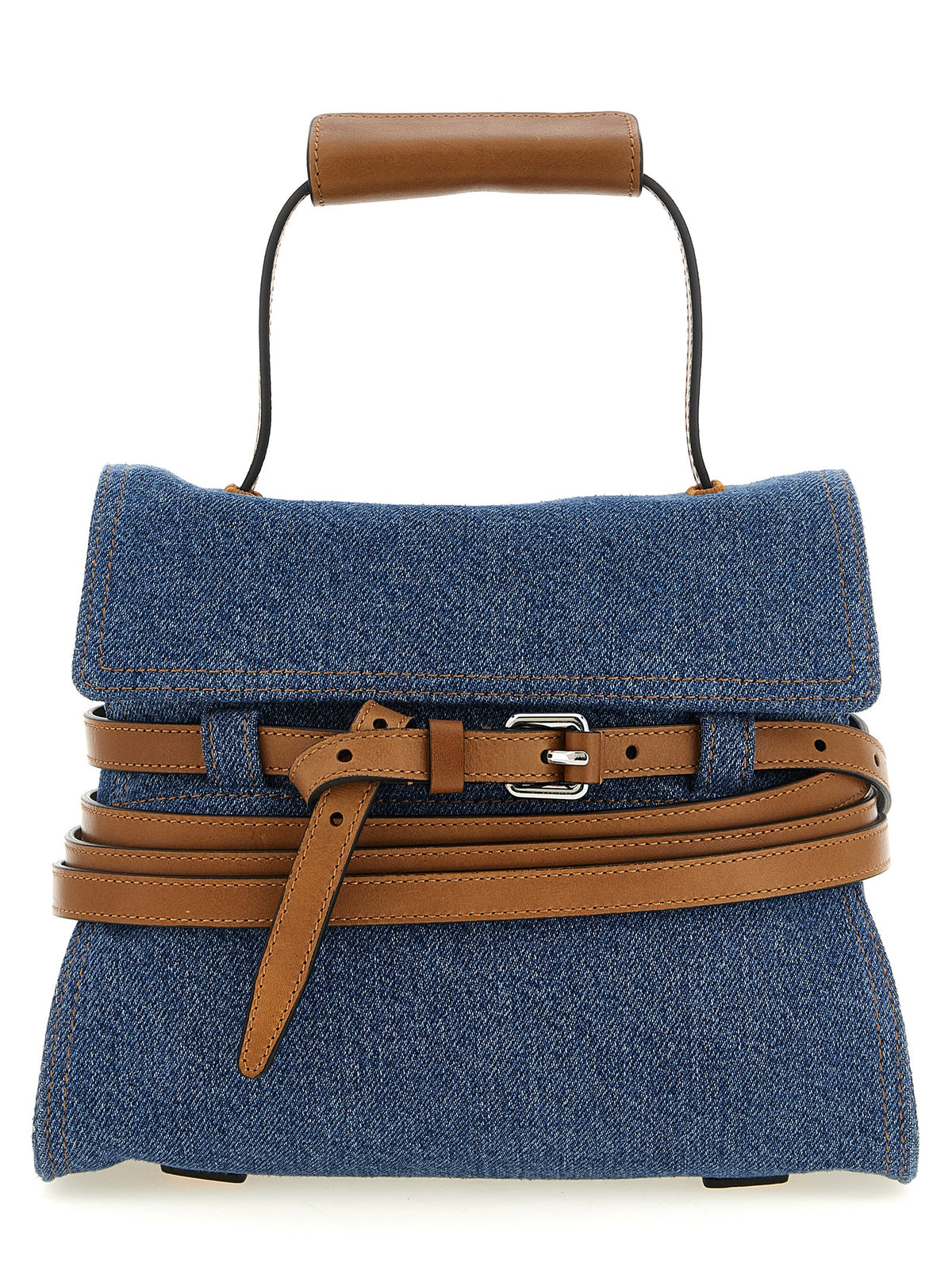 Moschino Blue Cotton Women's Handbag