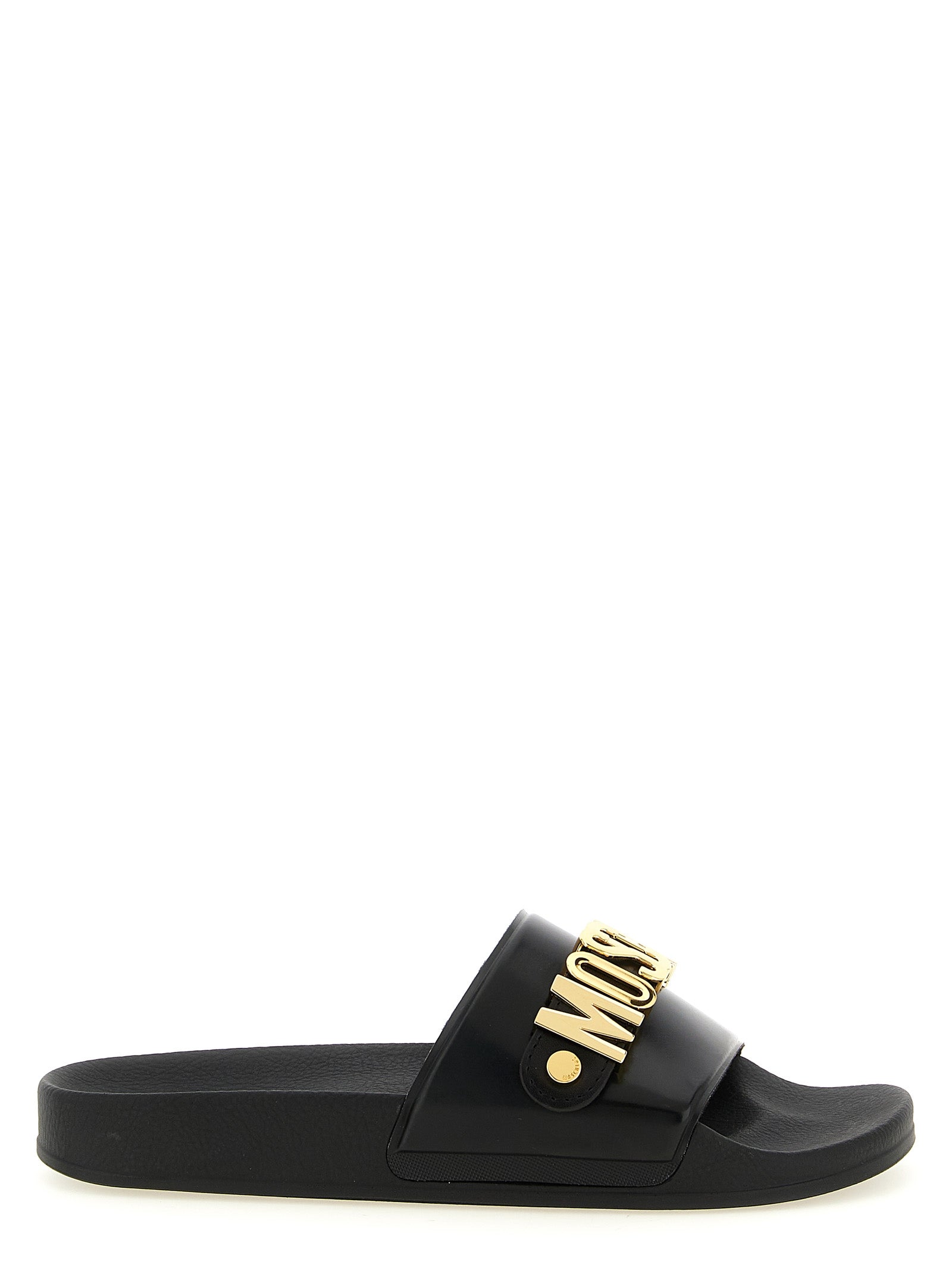 Moschino Gold Pvc Men's Slides