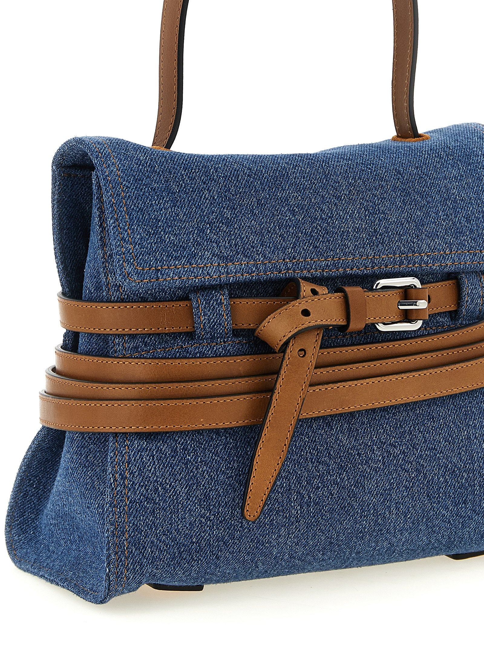 Moschino Blue Cotton Women's Handbag