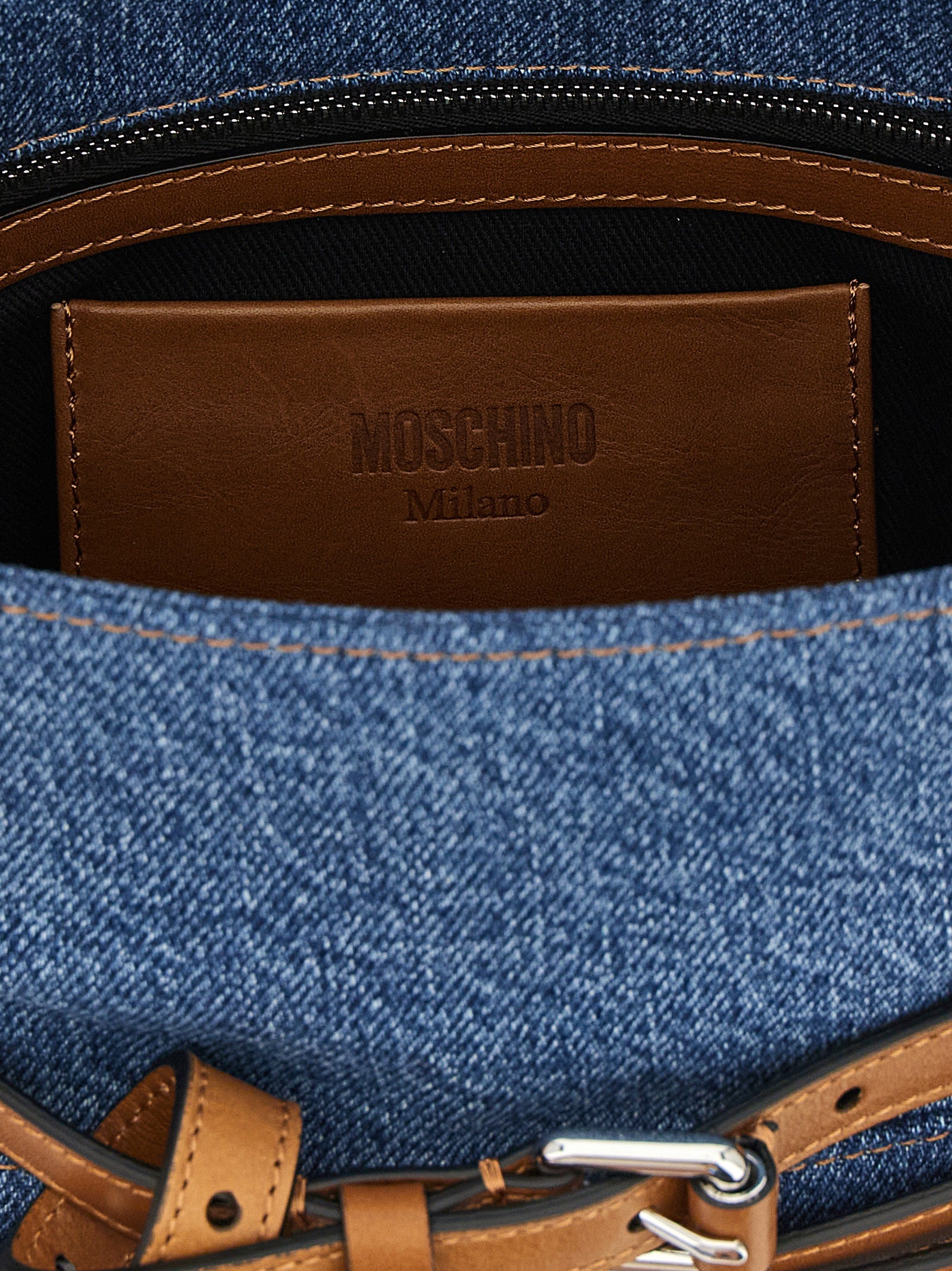 Moschino Blue Cotton Women's Handbag