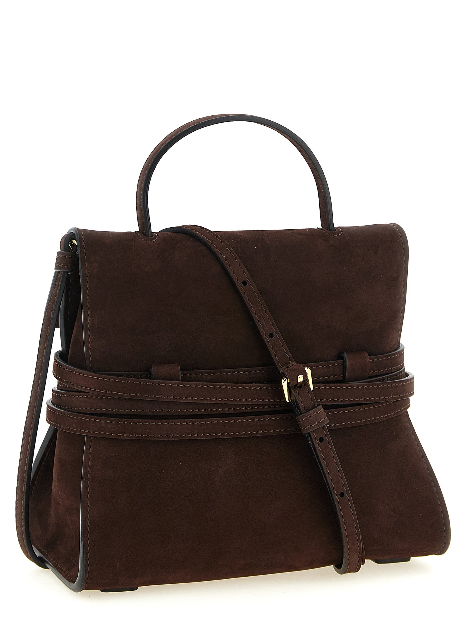 Moschino Brown Calfskin Women's Handbag