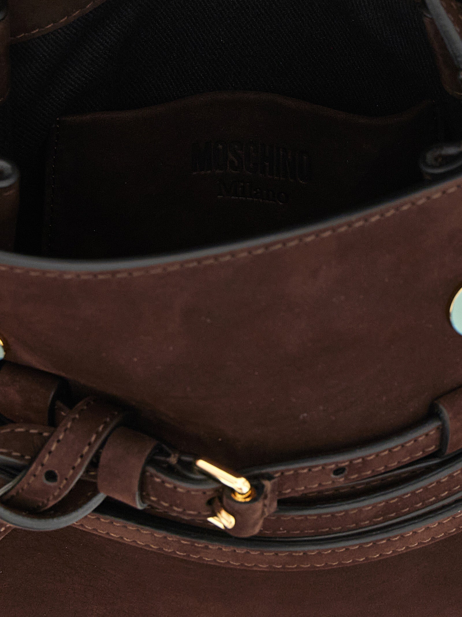 Moschino Brown Calfskin Women's Handbag