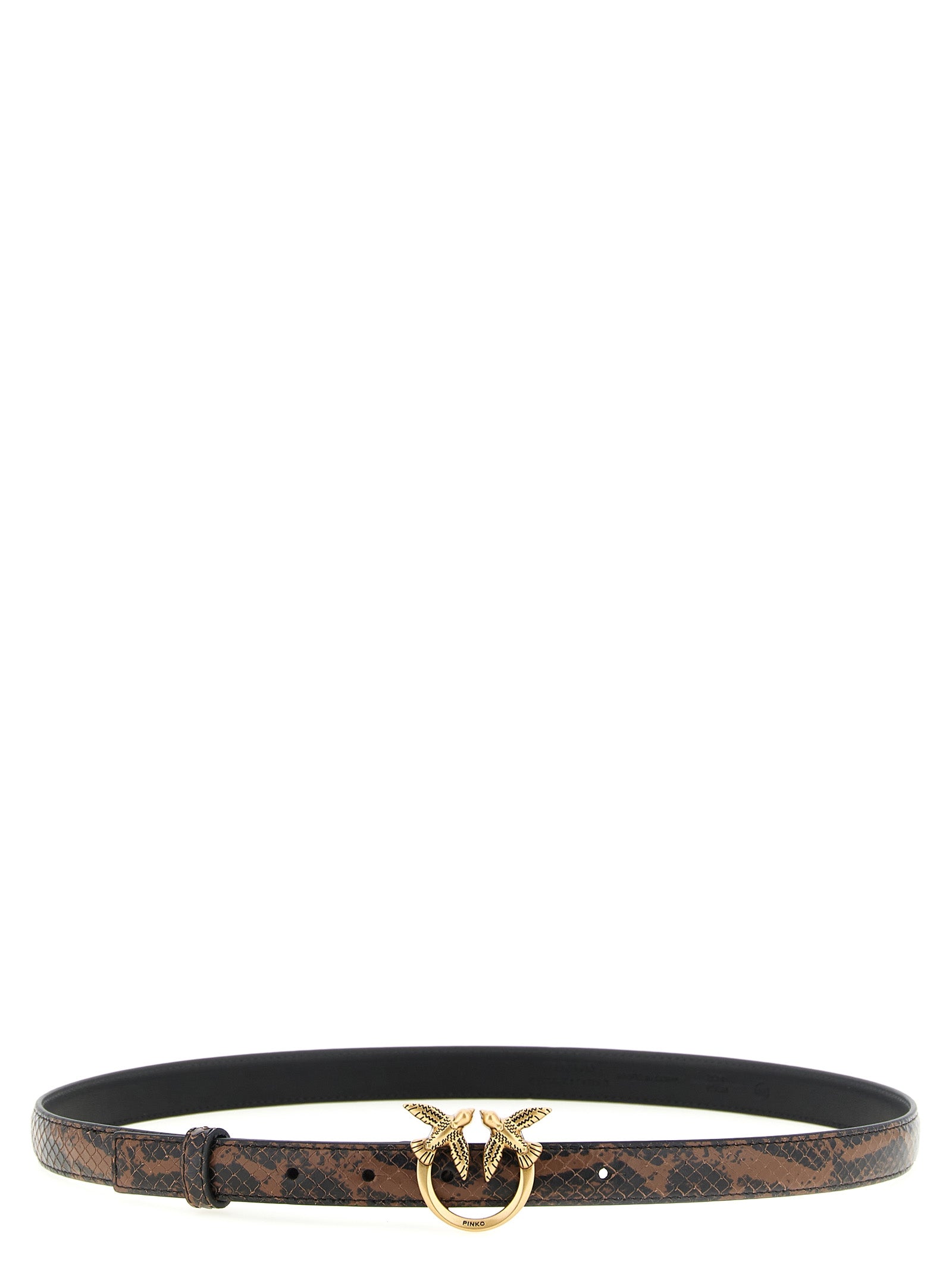 PINKO Brown Calfskin Thin Women's Belt