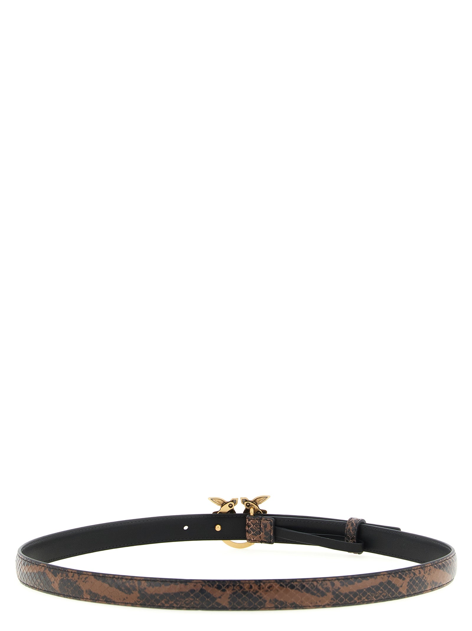 PINKO Brown Calfskin Thin Women's Belt