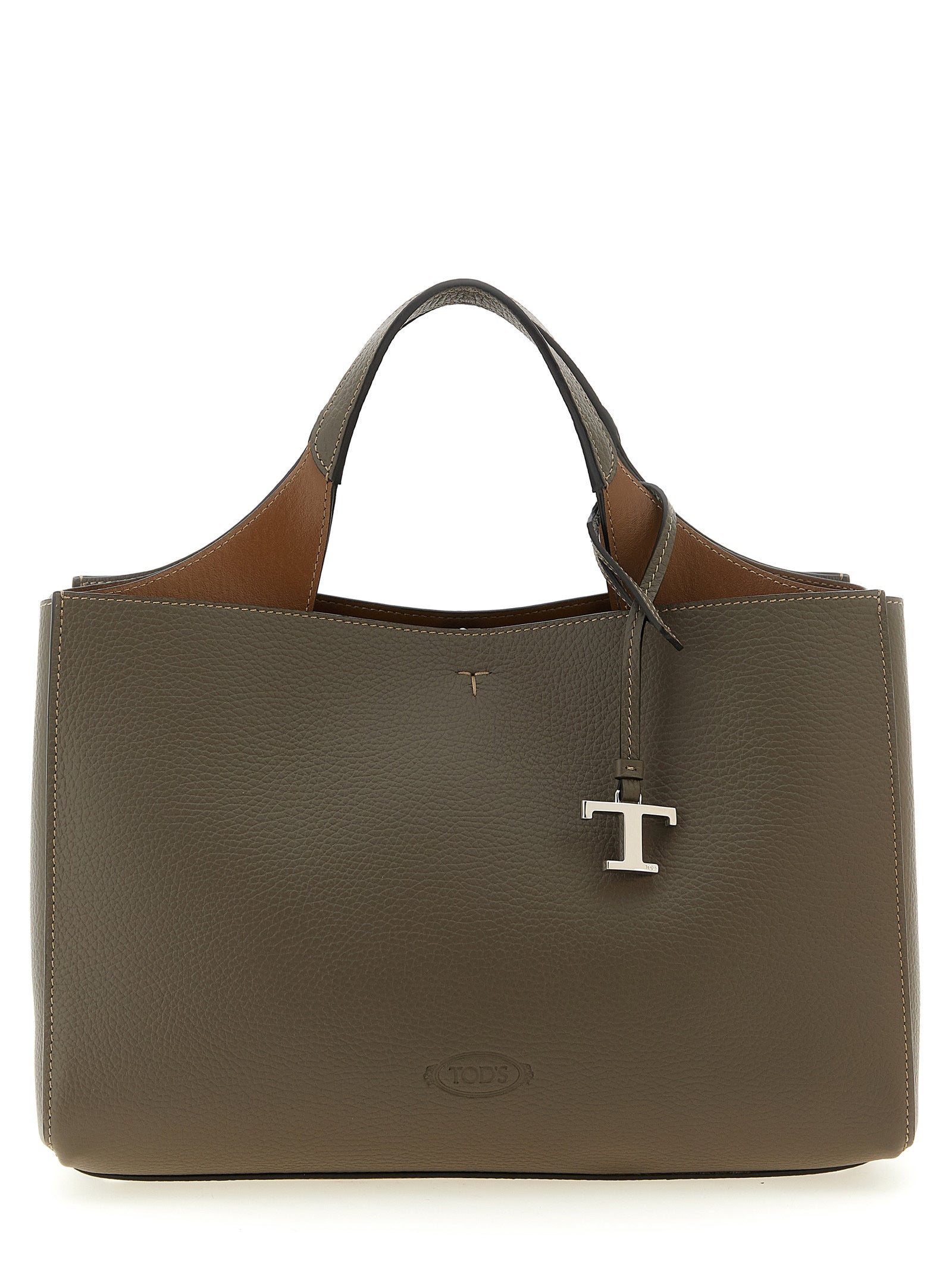 Tod's Gray Calfskin Women's Handbag