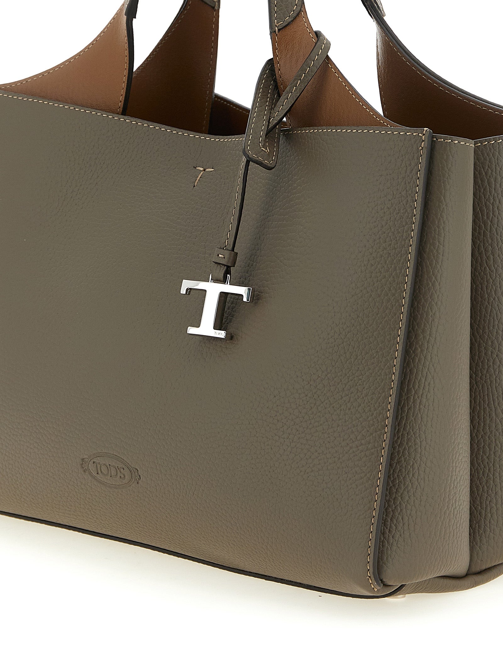Tod's Gray Calfskin Women's Handbag