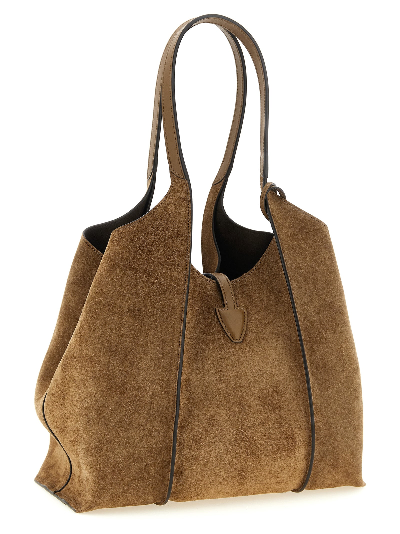 Tod's Brown Calfskin Tote Women's Bag