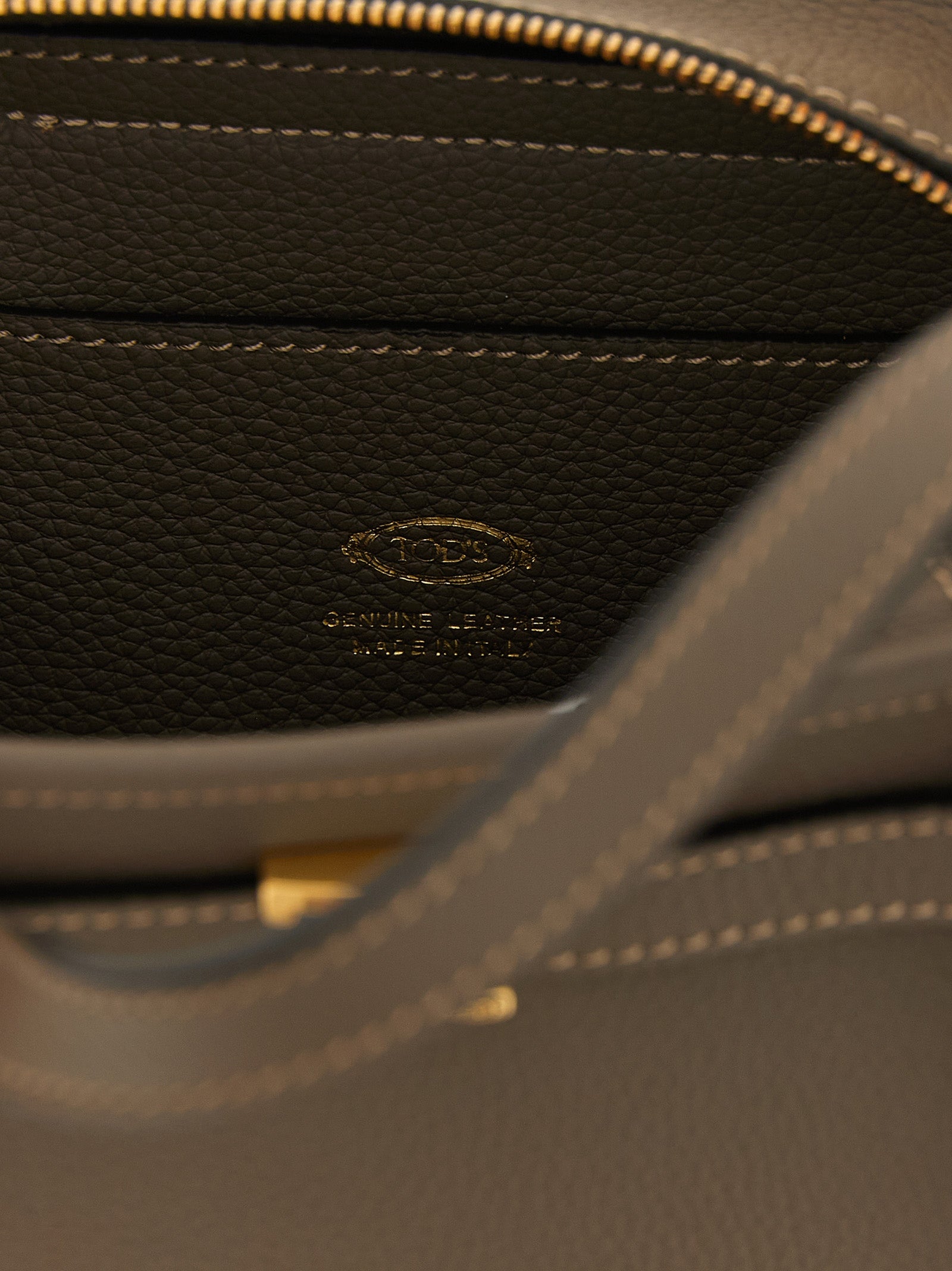 Tod's Gray Calfskin Tote Women's Bag