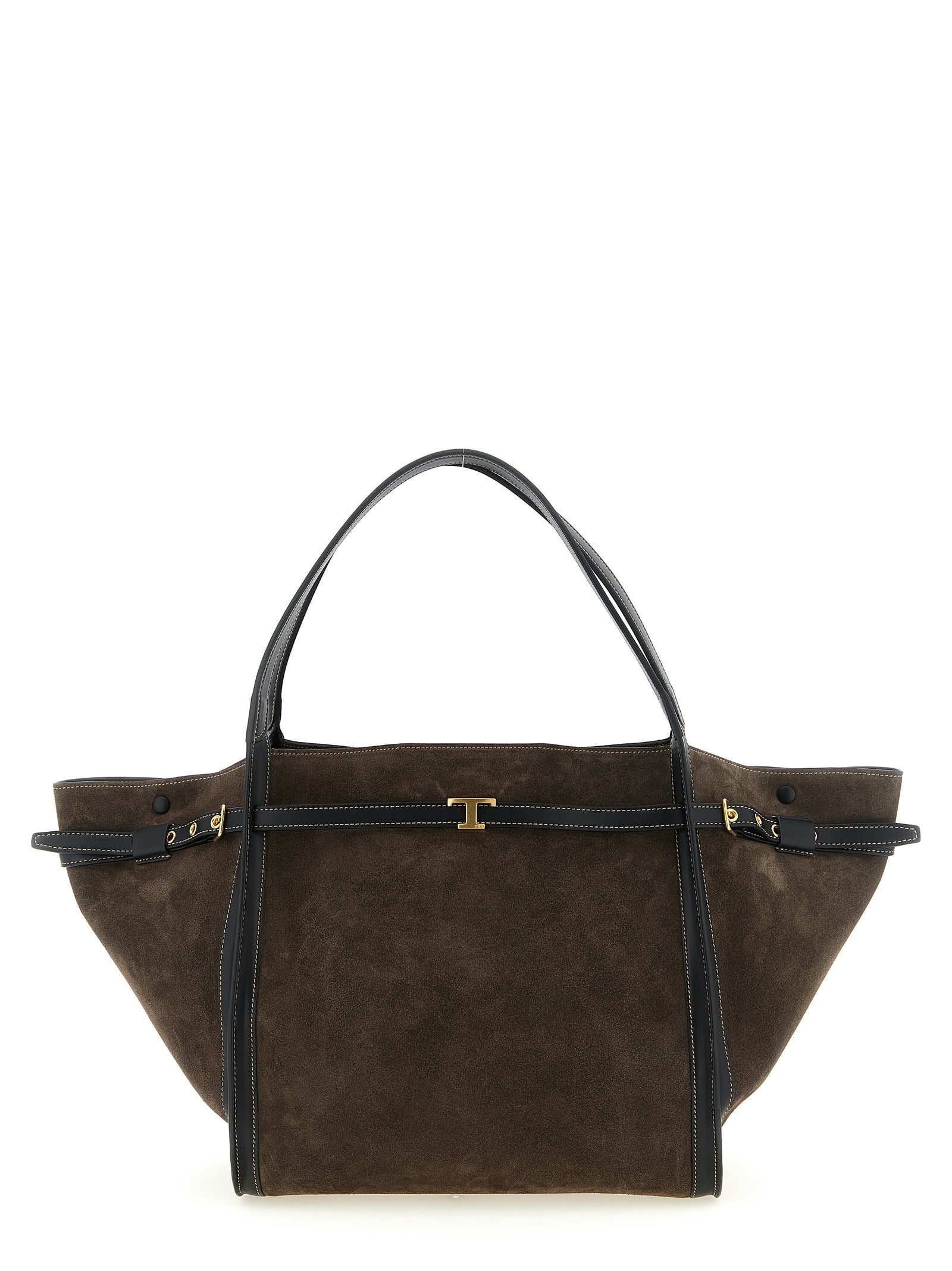 Tod's Brown Calfskin Tote Women's Bag