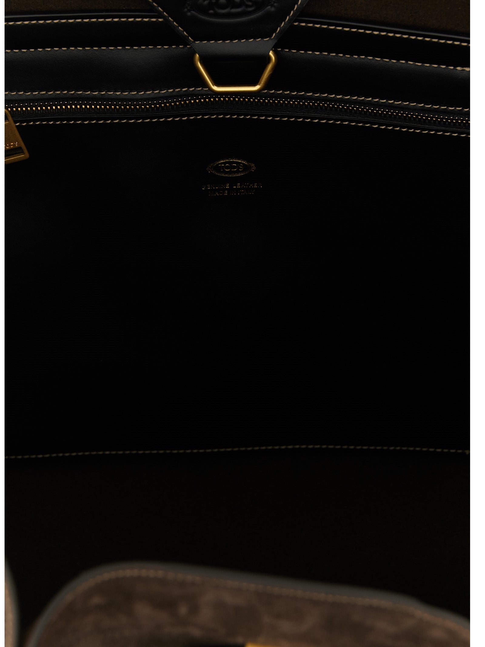 Tod's Brown Calfskin Tote Women's Bag
