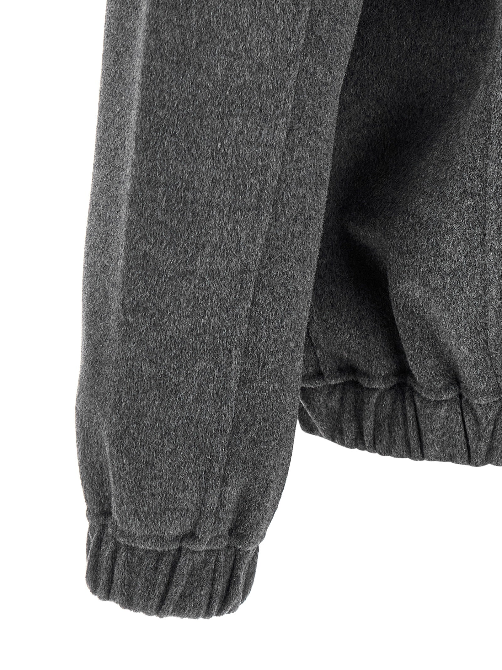 GIORGIO BRATO Gray Wool Full-Length Men's Jacket