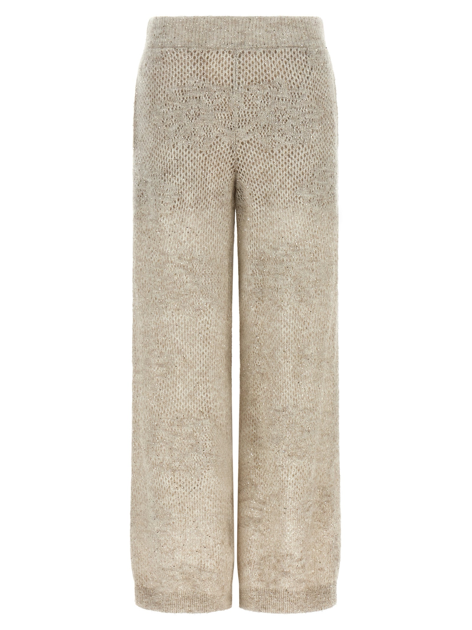 Brunello Cucinelli Beige Nylon Casual Women's Pants