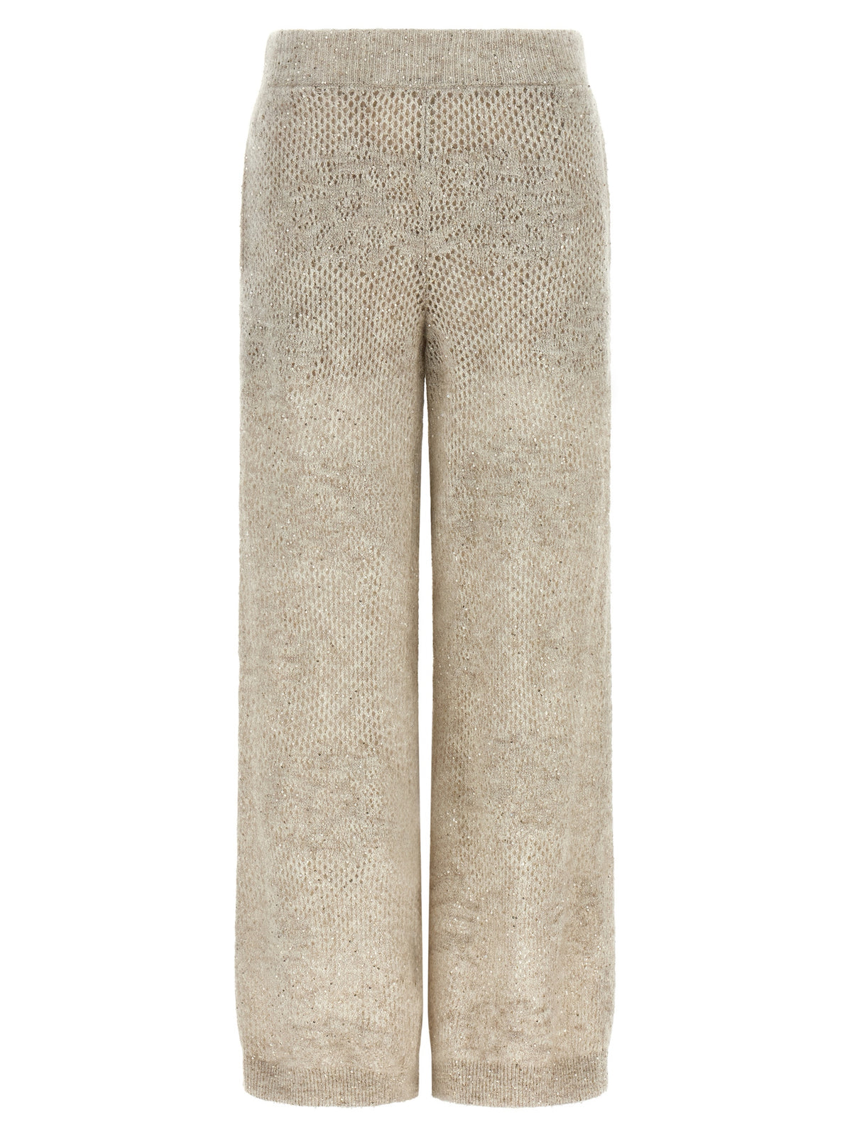 Brunello Cucinelli Beige Nylon Casual Women's Pants