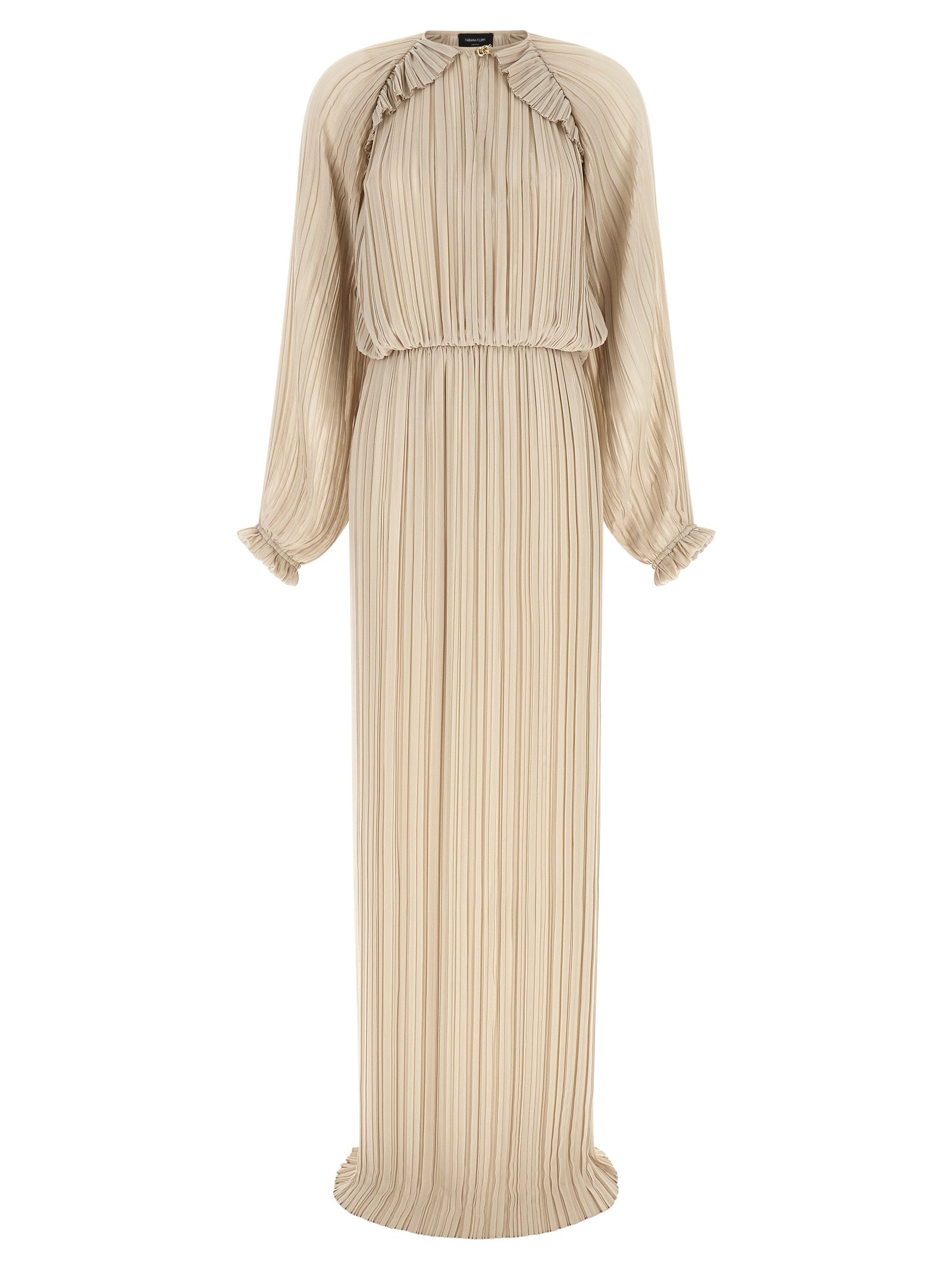 Fabiana Filippi Beige Polyester Long Women's Dress
