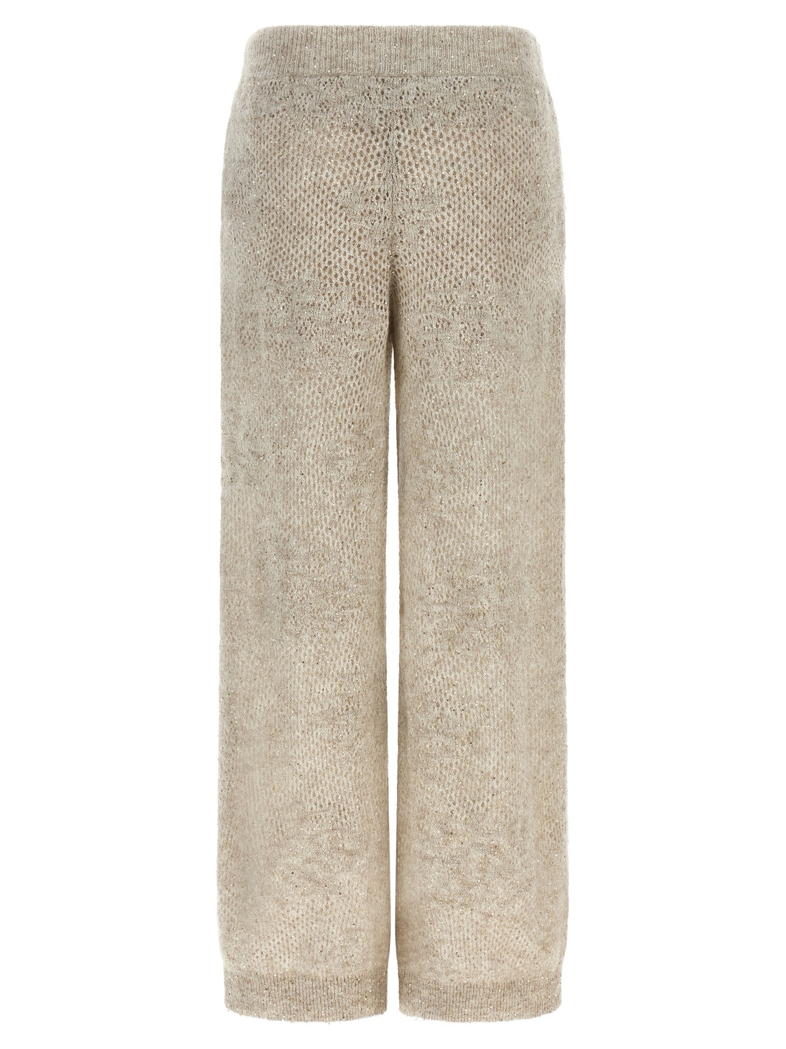 Brunello Cucinelli Beige Nylon Casual Women's Pants