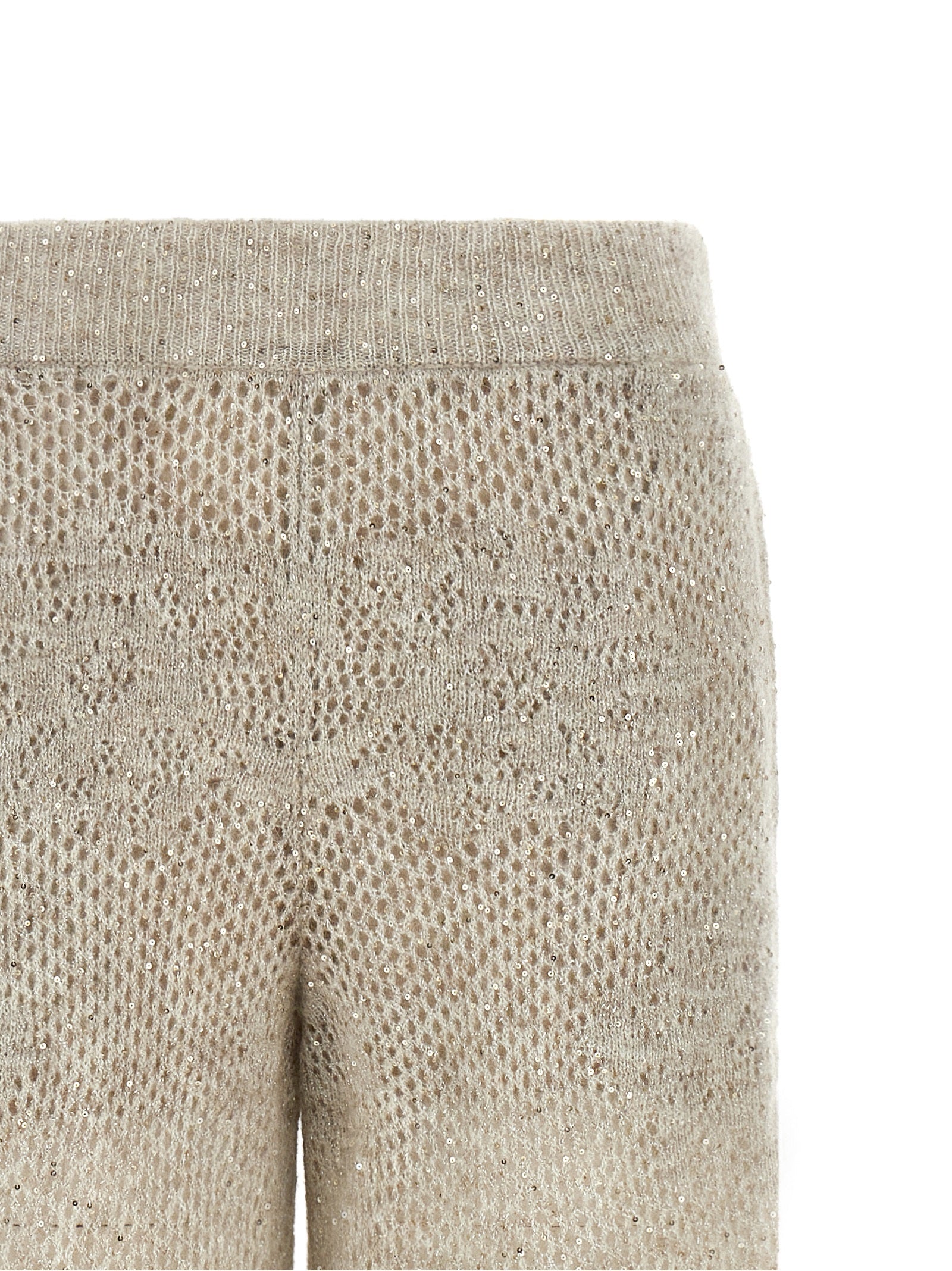 Brunello Cucinelli Beige Nylon Casual Women's Pants