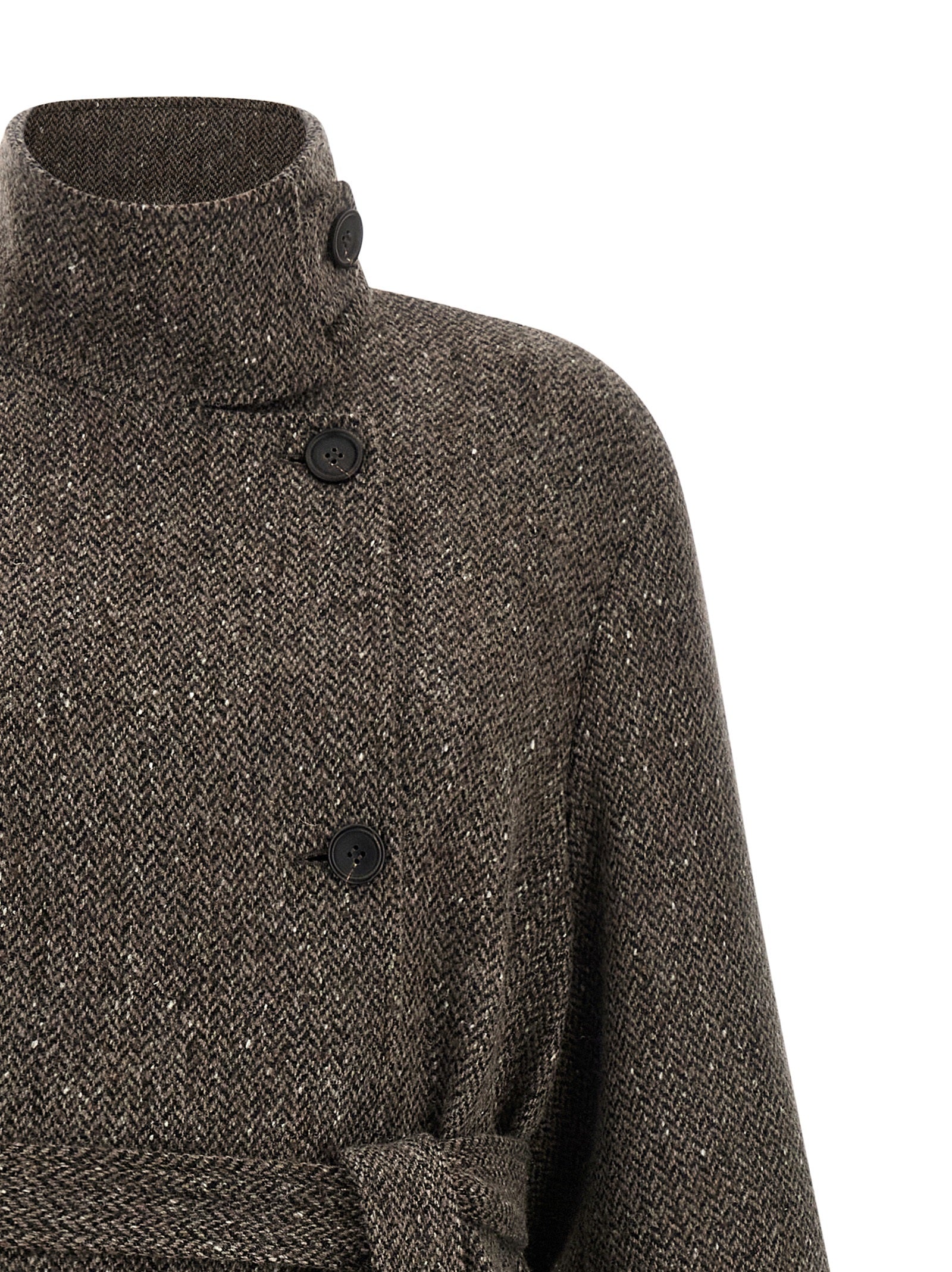 Brunello Cucinelli Brown Virgin Wool Women's Coat
