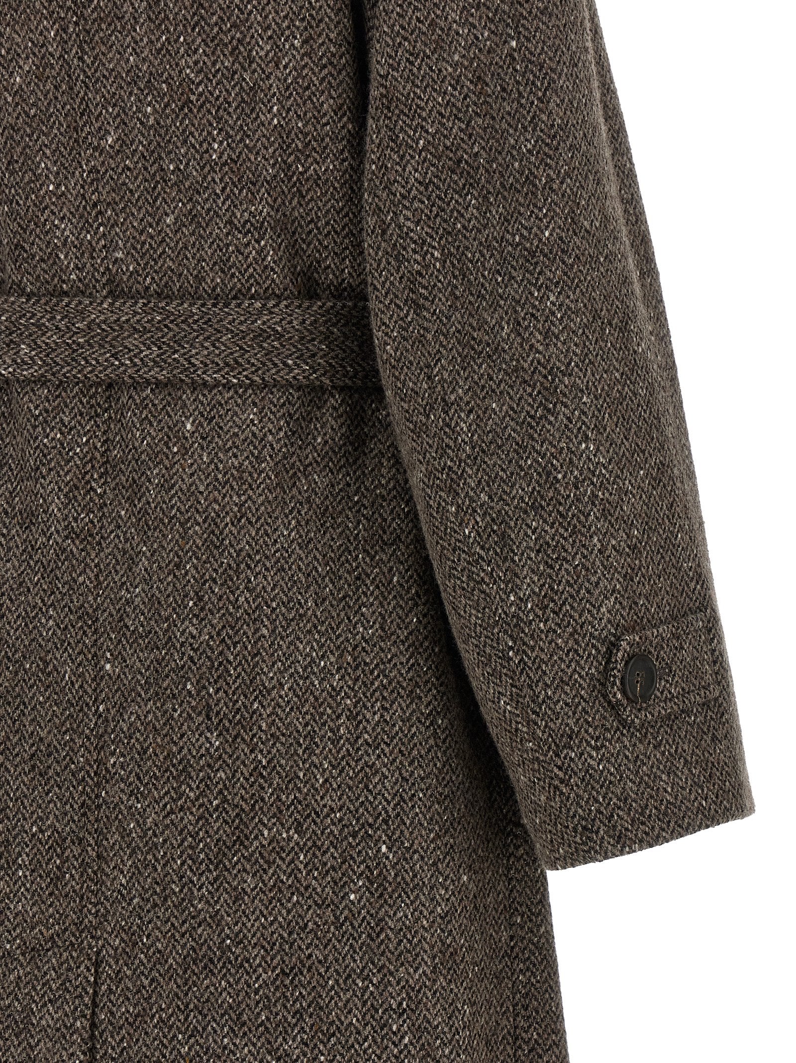 Brunello Cucinelli Brown Virgin Wool Women's Coat