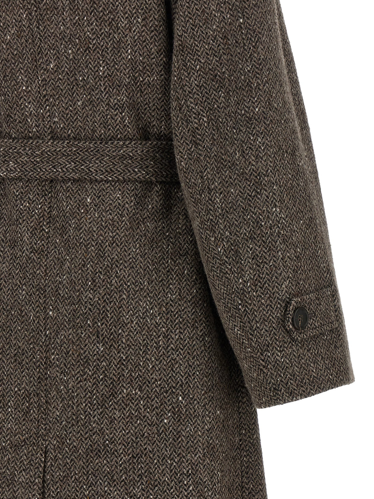 Brunello Cucinelli Brown Virgin Wool Women's Coat