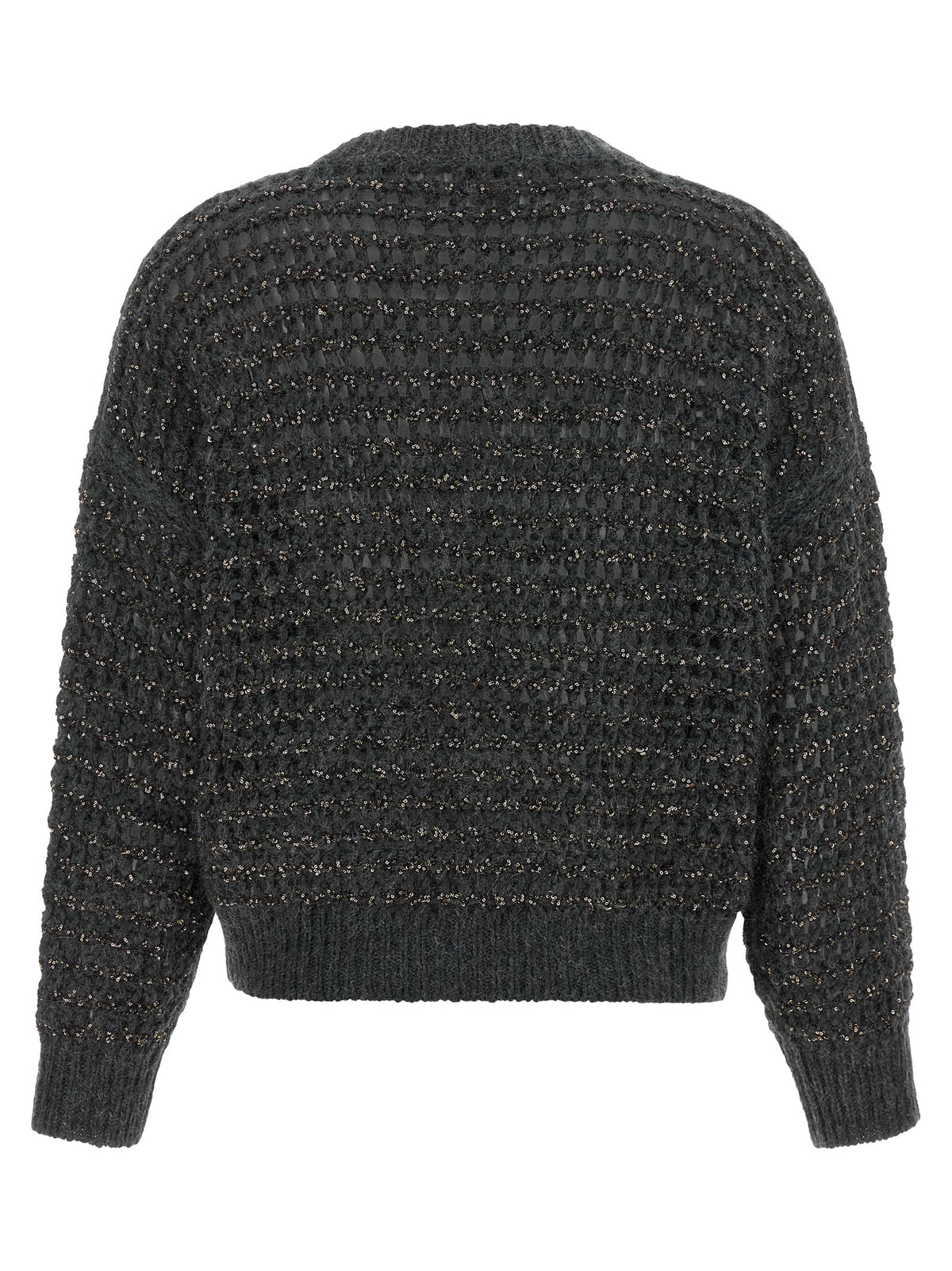 Brunello Cucinelli Gray Elastane Women's Cardigan