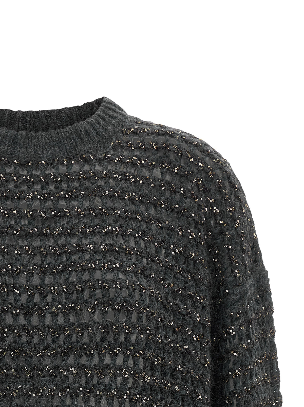 Brunello Cucinelli Gray Elastane Women's Cardigan