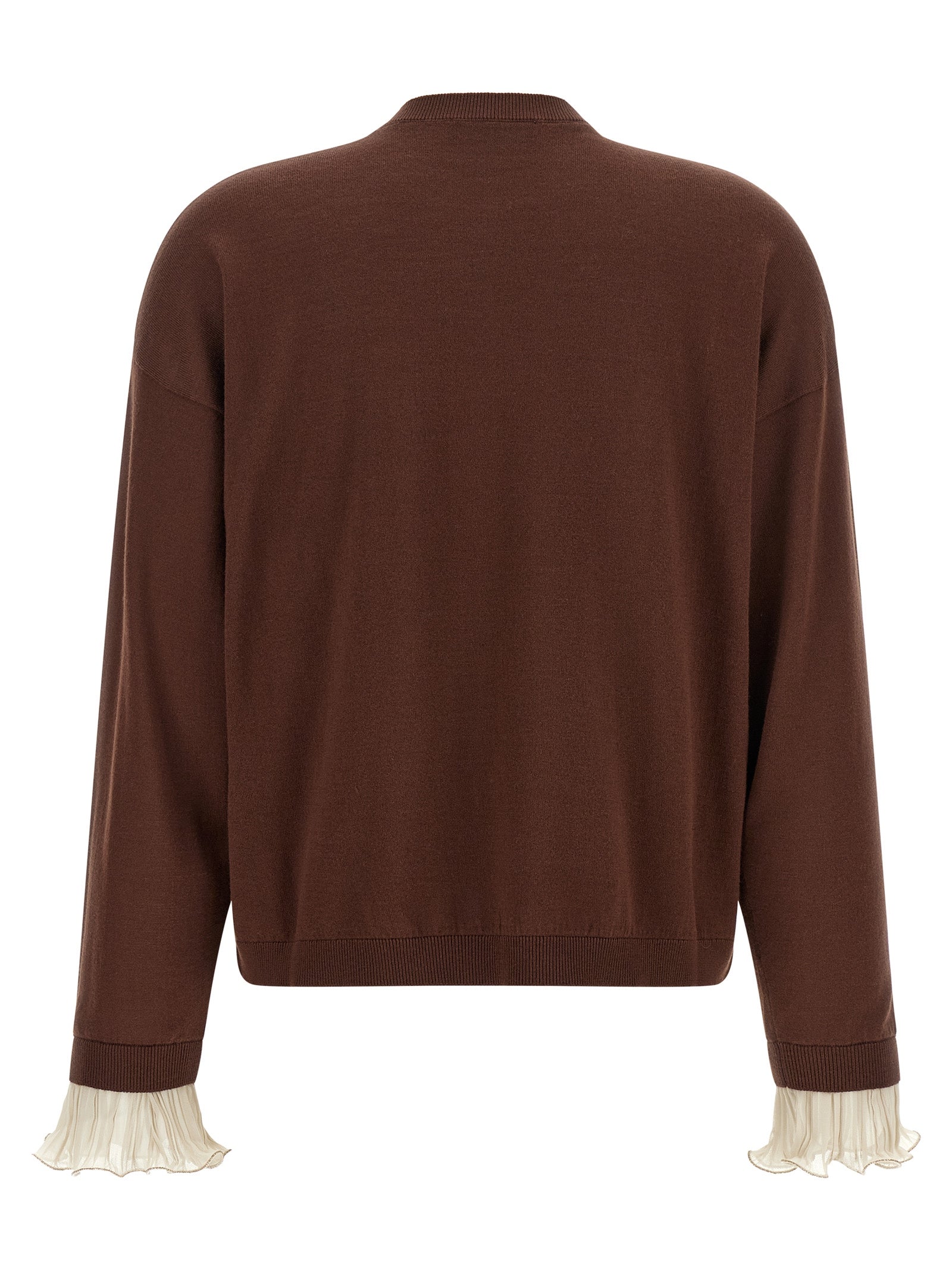 Fabiana Filippi Brown Virgin Wool Women's Cardigan