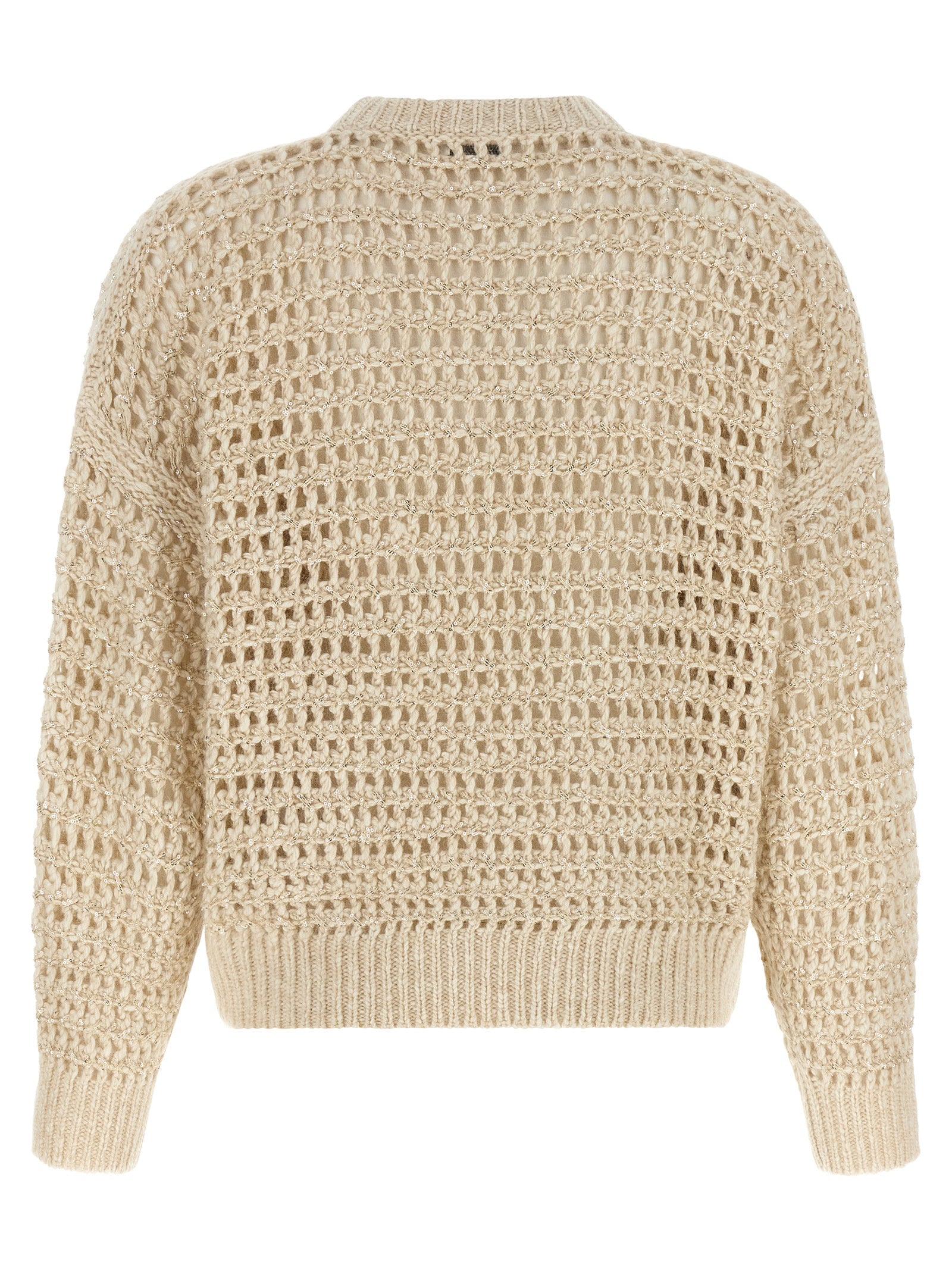 Brunello Cucinelli Beige Elastane Women's Cardigan