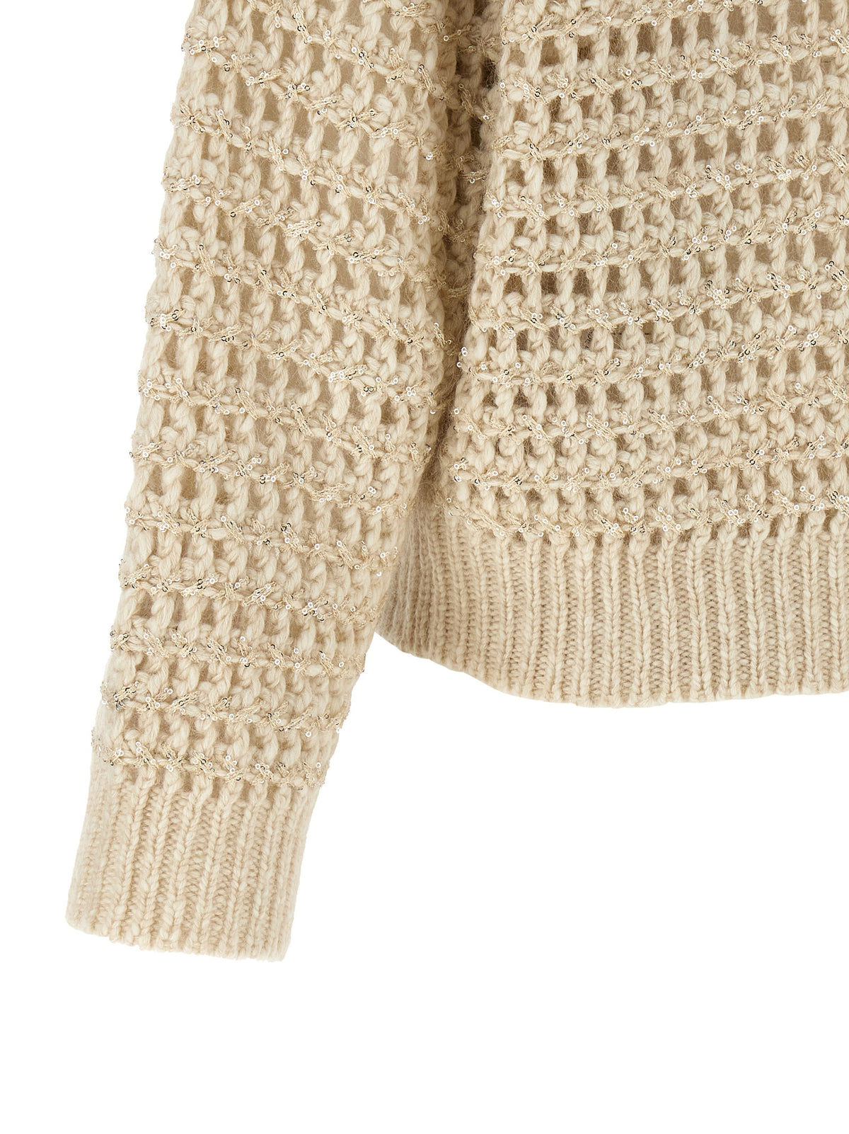 Brunello Cucinelli Beige Elastane Women's Cardigan