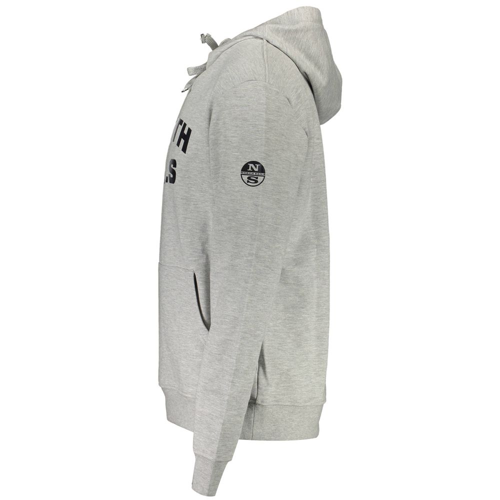 North Sails Grigio Cotton Men Men's Sweatshirt
