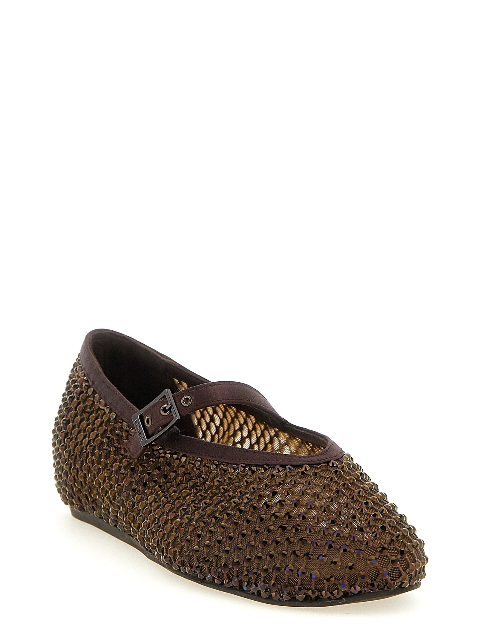LE SILLA Brown Polyamide Ballet Women's Flats