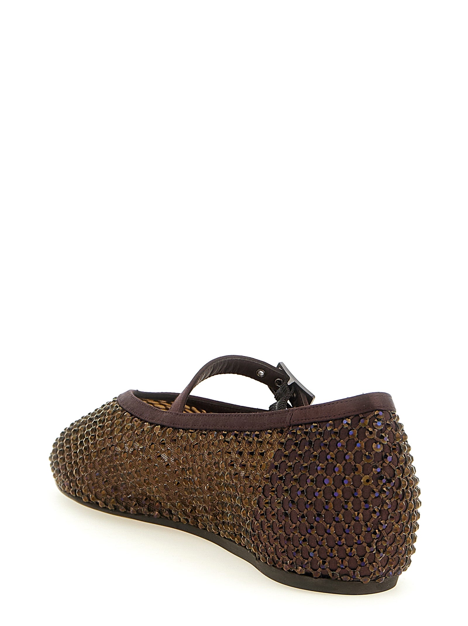 LE SILLA Brown Polyamide Ballet Women's Flats