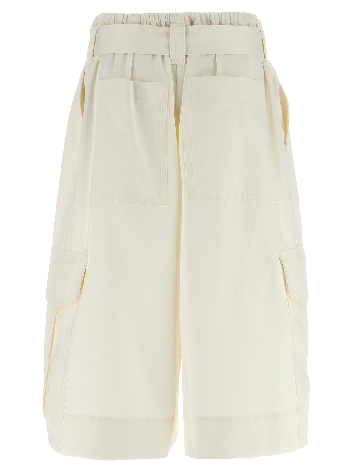 Zimmermann White Cotton Bermuda Women's Shorts