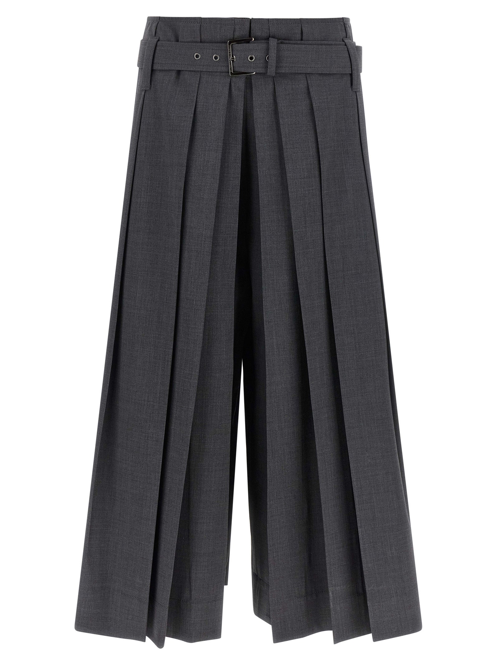 Brunello Cucinelli Gray Virgin Wool Bermuda Women's Shorts