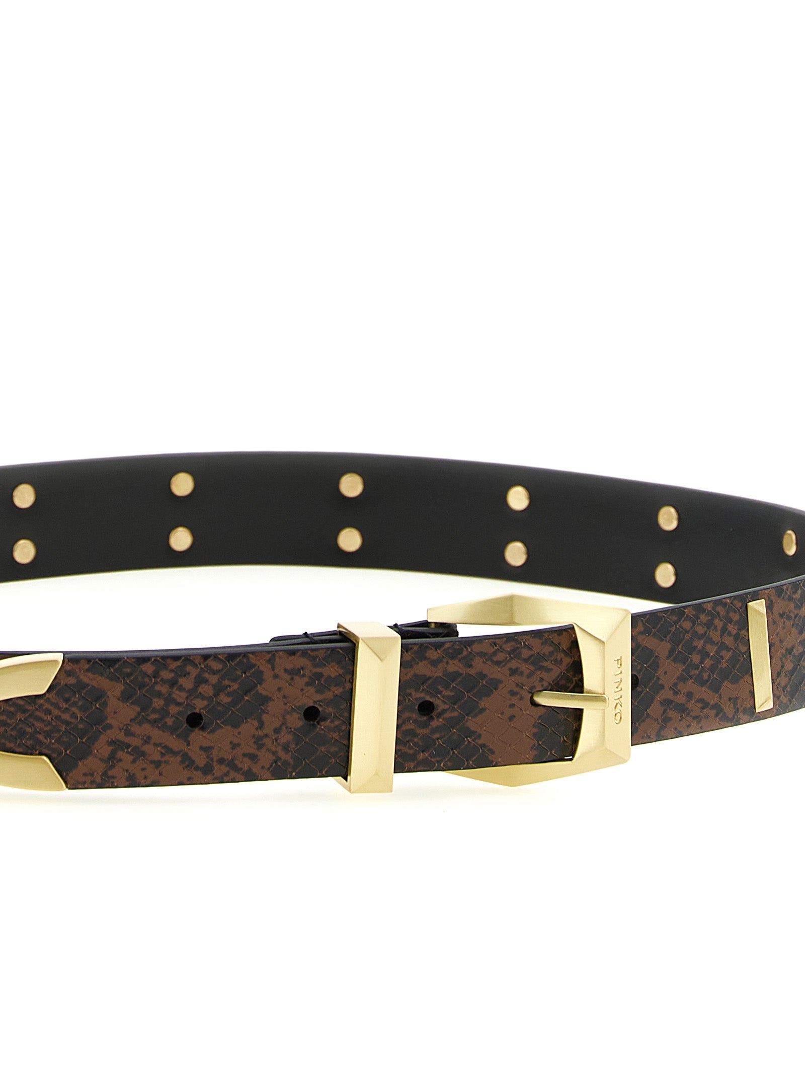 PINKO Gray Calfskin Regular Women's Belt