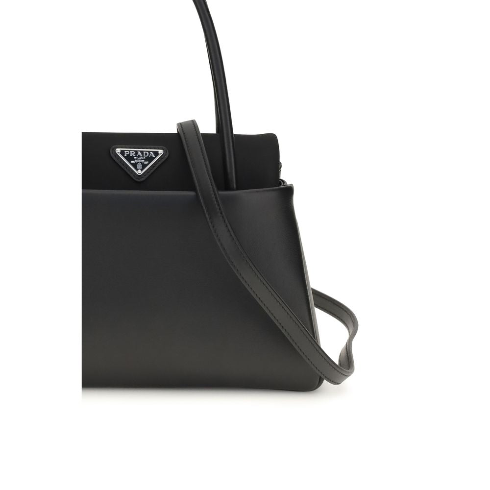 Prada Black Calf Leather Bos Taurus Women's Handbag