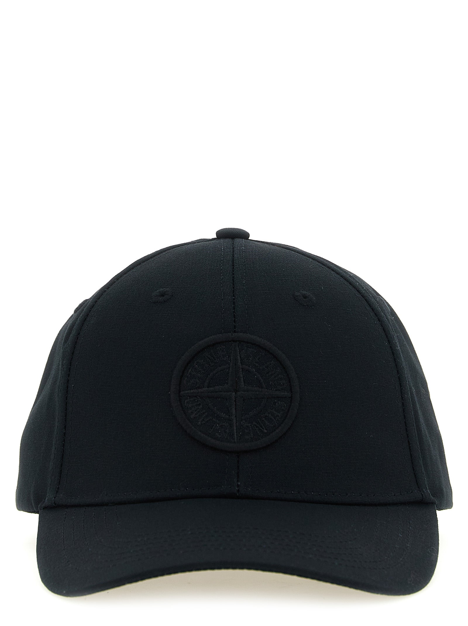 Stone Island Black Cotton Cap (Baseball Men's Hat)